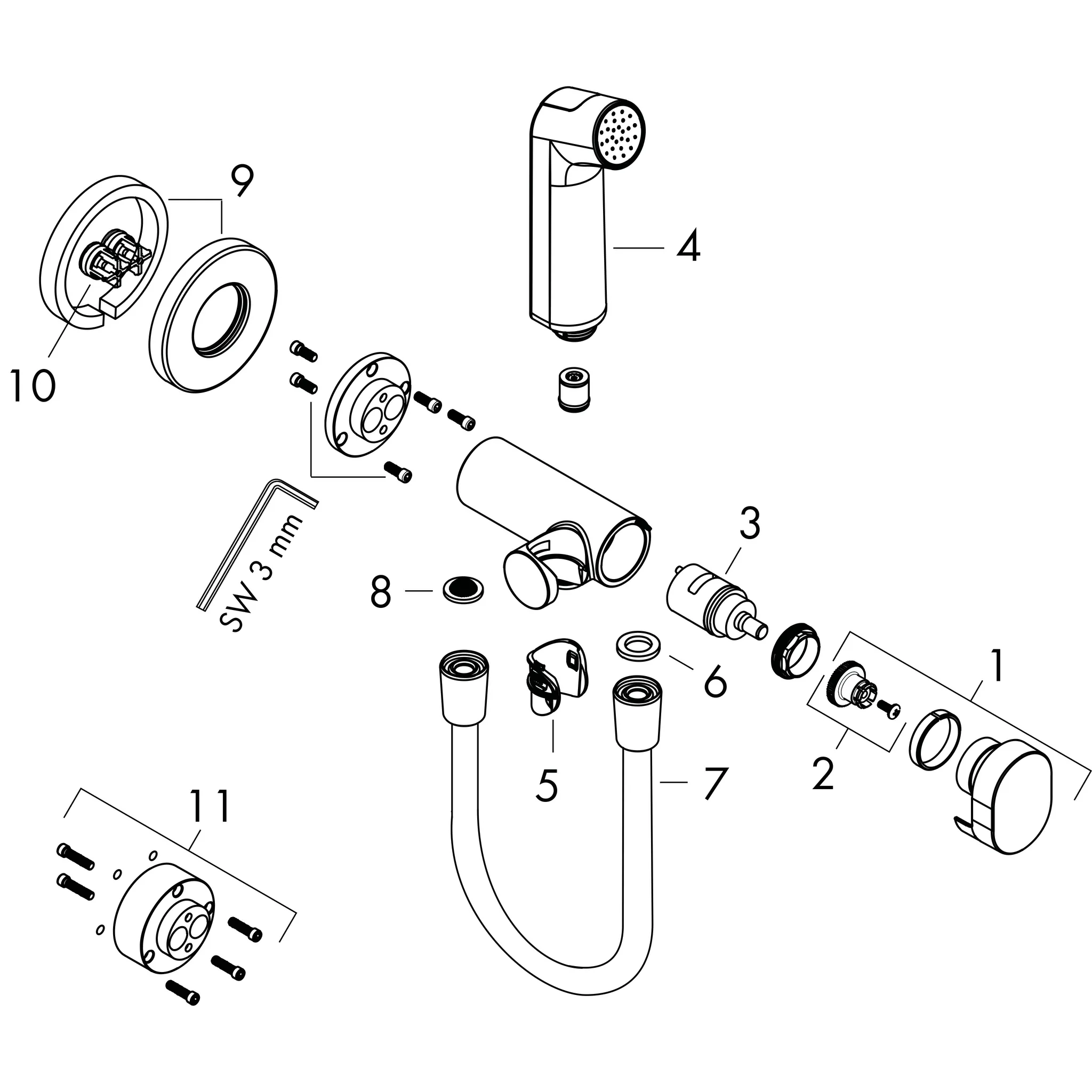 Hansgrohe Bidette Handbrause EcoSmart Polished Gold Optic, 1-Jet, 28 mm Brausekopf, 1.250 mm Schlauchlänge, mit Rückflussverhinderer und integriertem Brausehalter Hansgrohe Bidette Handbrause EcoSmart Polished Gold Optic, 1-Jet, 28 mm Brausekopf, 1.250 mm Schlauchlänge, mit Rückflussverhinderer und integriertem Brausehalter
