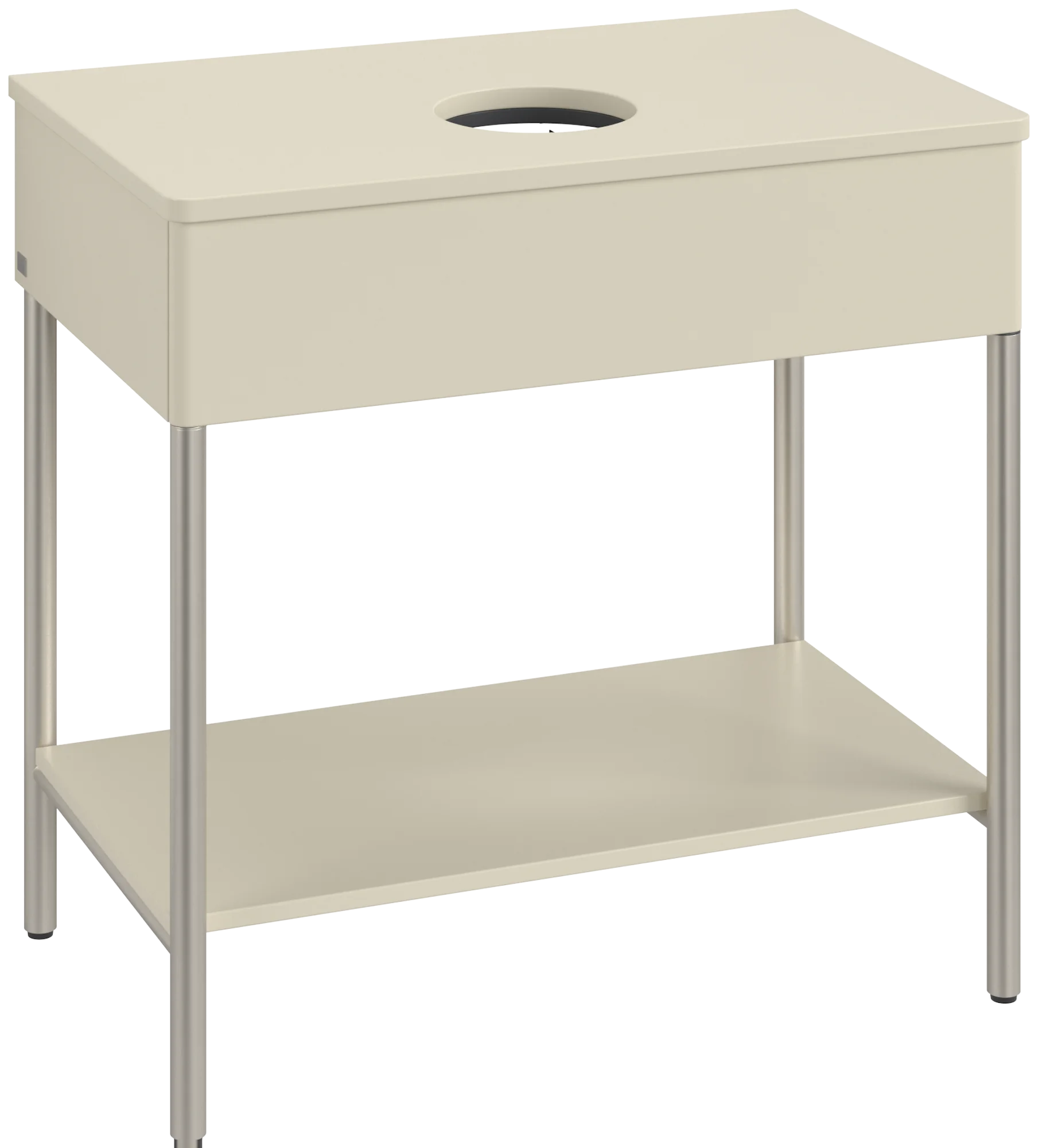 Villeroy & Boch Waschbeckenunterschrank Artis K63010, Silk Grey Matt Lacquer, 800x782x500mm, Metallgestell, Push-to-open Funktion