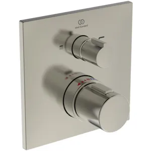 Badethermostat Unterputz Ceratherm C100, Bausatz 2, Rosette 163x163mm, Brushed Gold