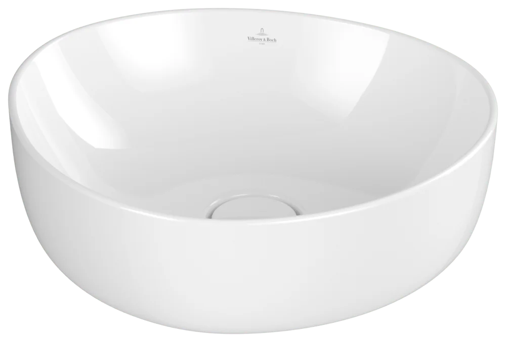 Villeroy & Boch Aufsatzwaschbecken Antao 400x395x145 mm, weiß Alpin CeramicPlus, asymmetrisch, glänzend, TitanCeram Villeroy & Boch Aufsatzwaschbecken Antao 400x395x145 mm, weiß Alpin CeramicPlus, asymmetrisch, glänzend, TitanCeram