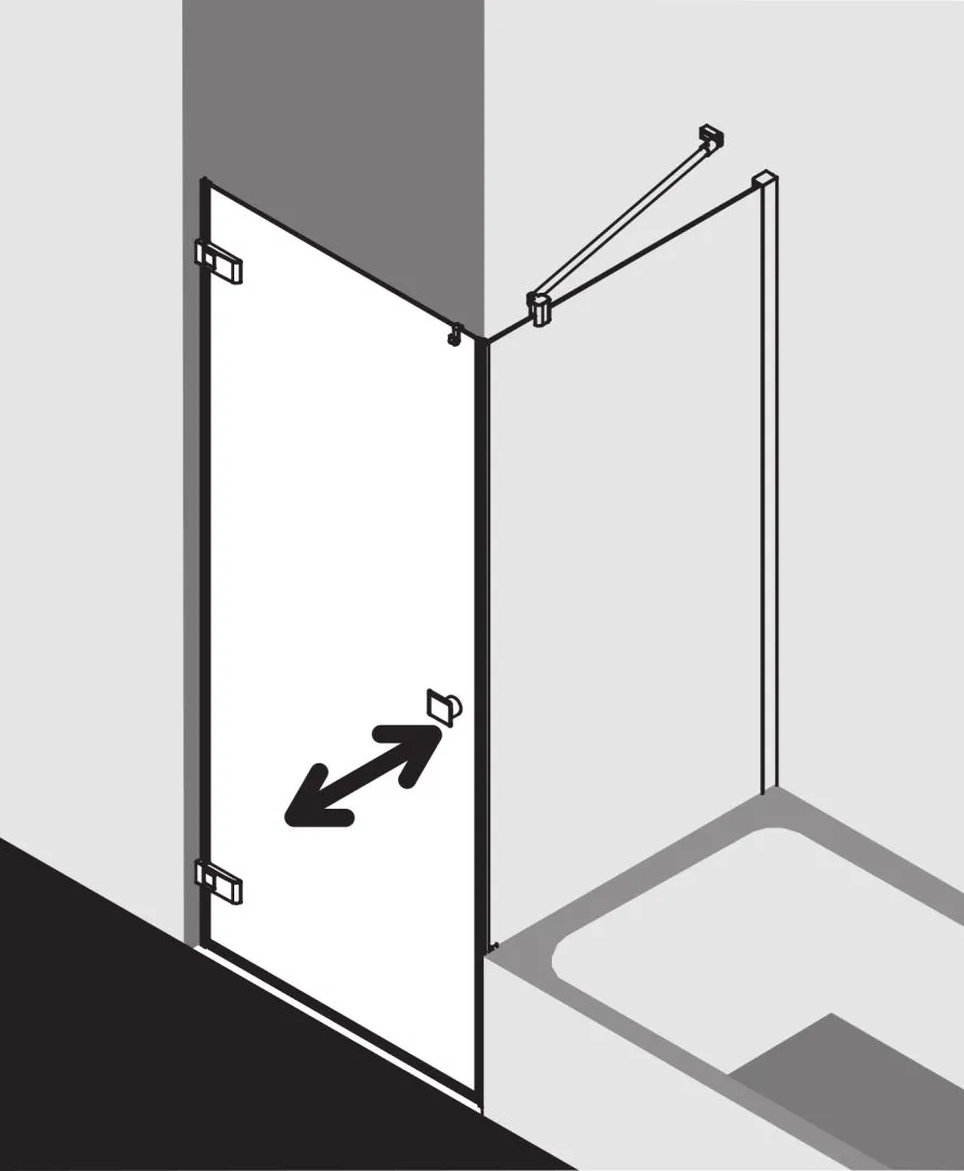 Kermi Duschdesign MENA TVP Duschkabine, 1750x750 mm, Silber Hochglanz Kermi Duschdesign MENA TVP Duschkabine, 1750x750 mm, Silber Hochglanz