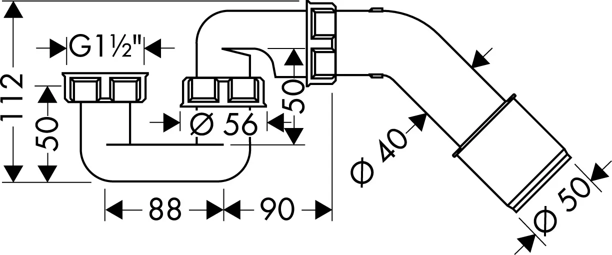 Hansgrohe Sifons ohne Ablauf (Flexapl./Wannensiphon) Hansgrohe Sifons ohne Ablauf (Flexapl./Wannensiphon)
