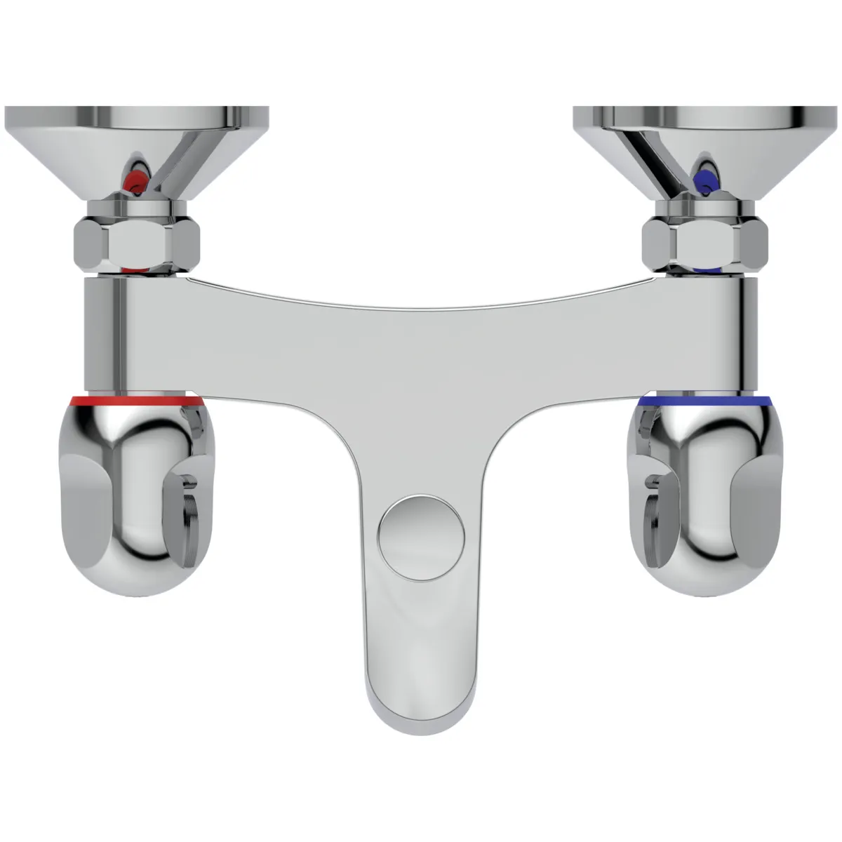 Zweigriff-Badearmatur Aufputz Alpha, Ausladung 153mm, Chrom Zweigriff-Badearmatur Aufputz Alpha, Ausladung 153mm, Chrom