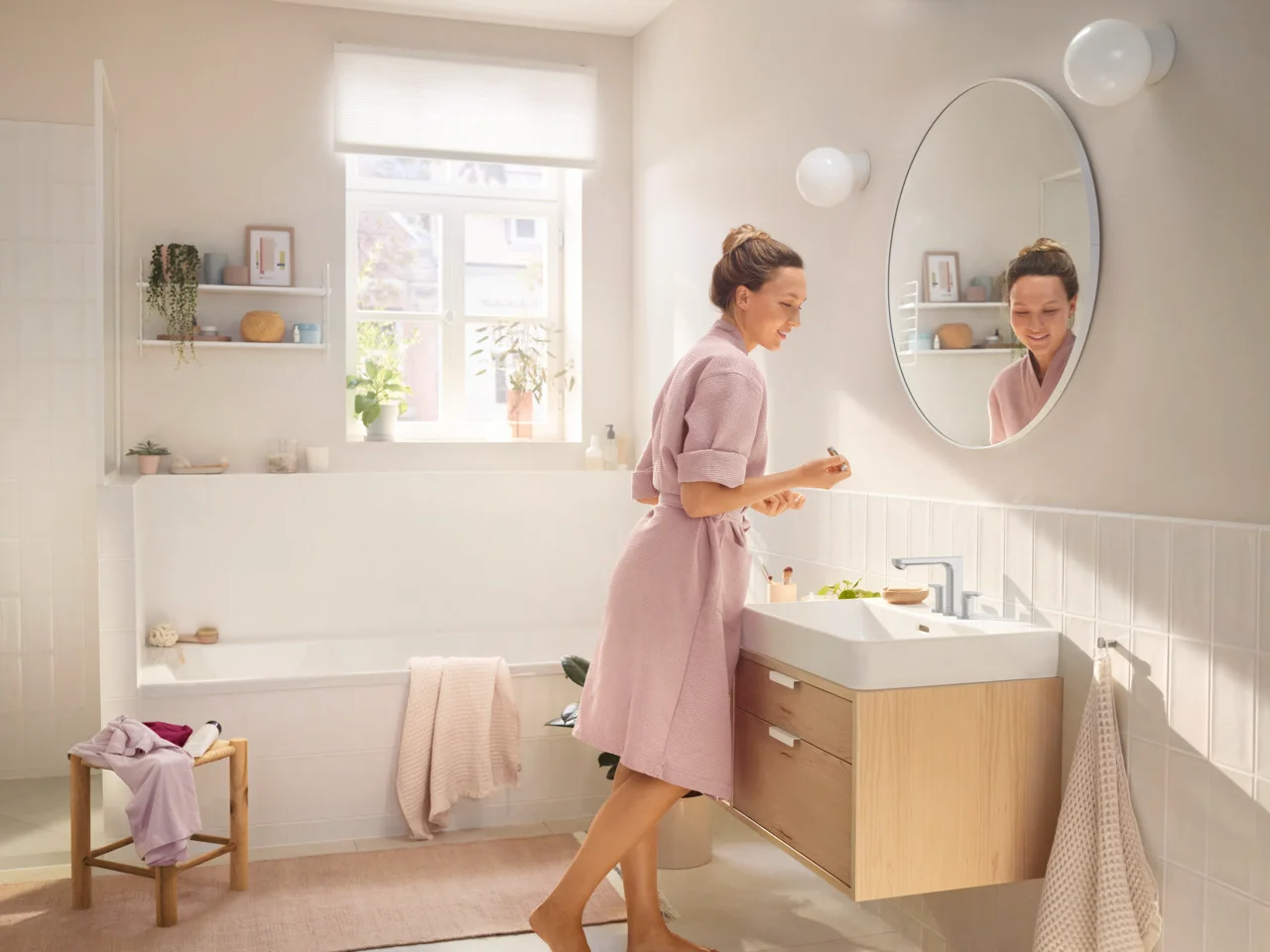 Hansgrohe Rebris S 3-Loch Waschtischarmatur Chrom, ComfortZone 110, Ausladung 134 mm, Auslaufhöhe 107 mm