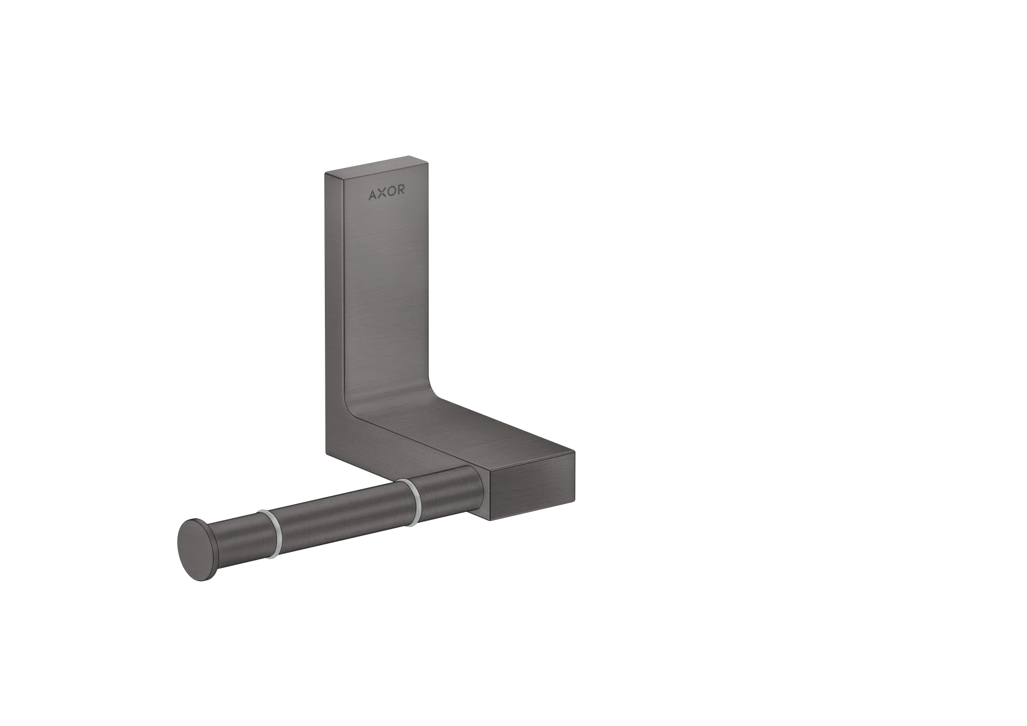 Hansgrohe AXOR Universal Rectangular WC-Papierhalter, Brushed Black Chrome