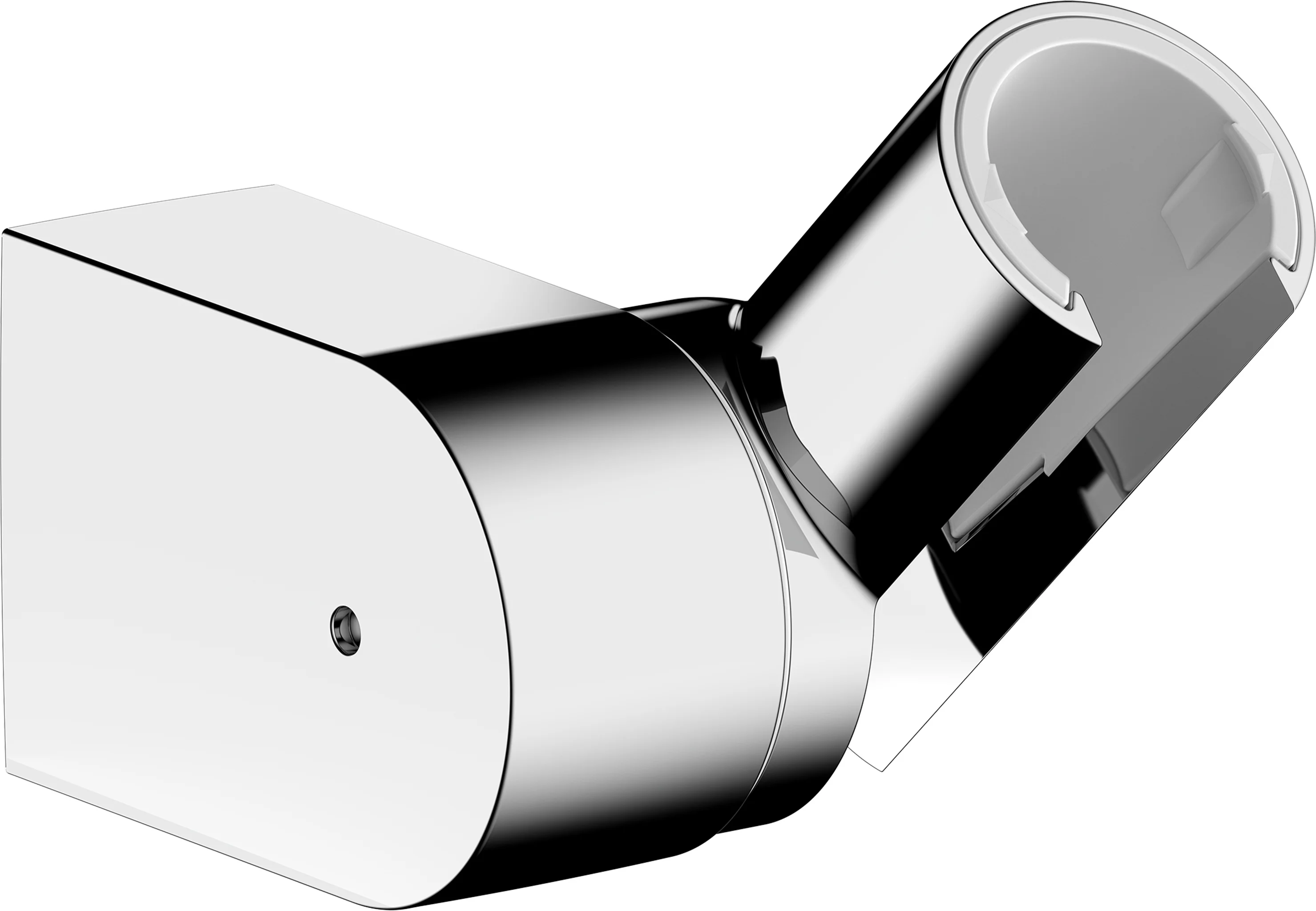 Hansgrohe Brausehalter Porter Vario Chrom, stufenlos verstellbarer Neigungswinkel, Metall, Maße: 75 x 59 x 81 mm Hansgrohe Brausehalter Porter Vario Chrom, stufenlos verstellbarer Neigungswinkel, Metall, Maße: 75 x 59 x 81 mm