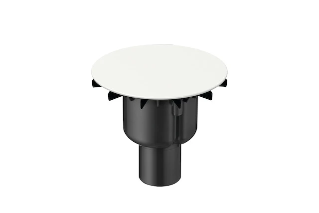 Bette Ablaufgarnitur DW BetteAir Down edelweiß Antirutsch Pro – Ab- und Überlauf für Duschfläche, 0,6 l/s, 280 x 220 mm, Kunststoff glasierter Titan-Stahl