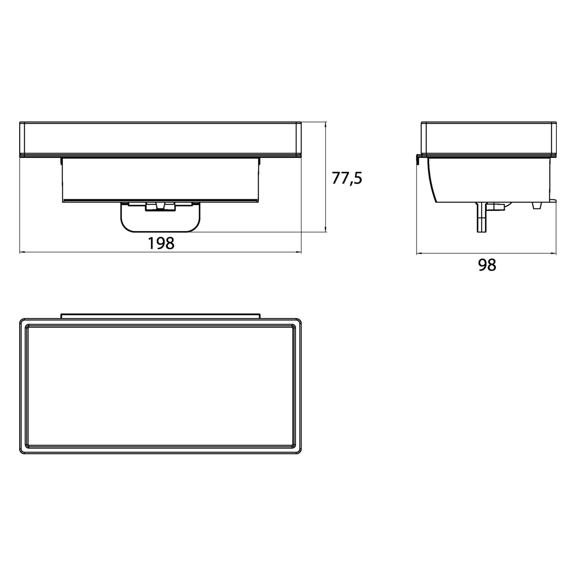 Einhand-Seifenspender für Reling „Liaison“ 19,8 × 7,8 cm Sonderangebot
