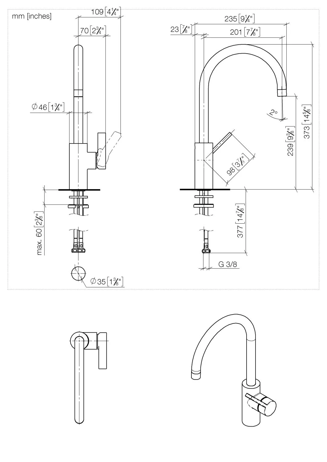 Dornbracht Tara Ultra Einhebelmischer Chrom Dornbracht Tara Ultra Einhebelmischer Chrom
