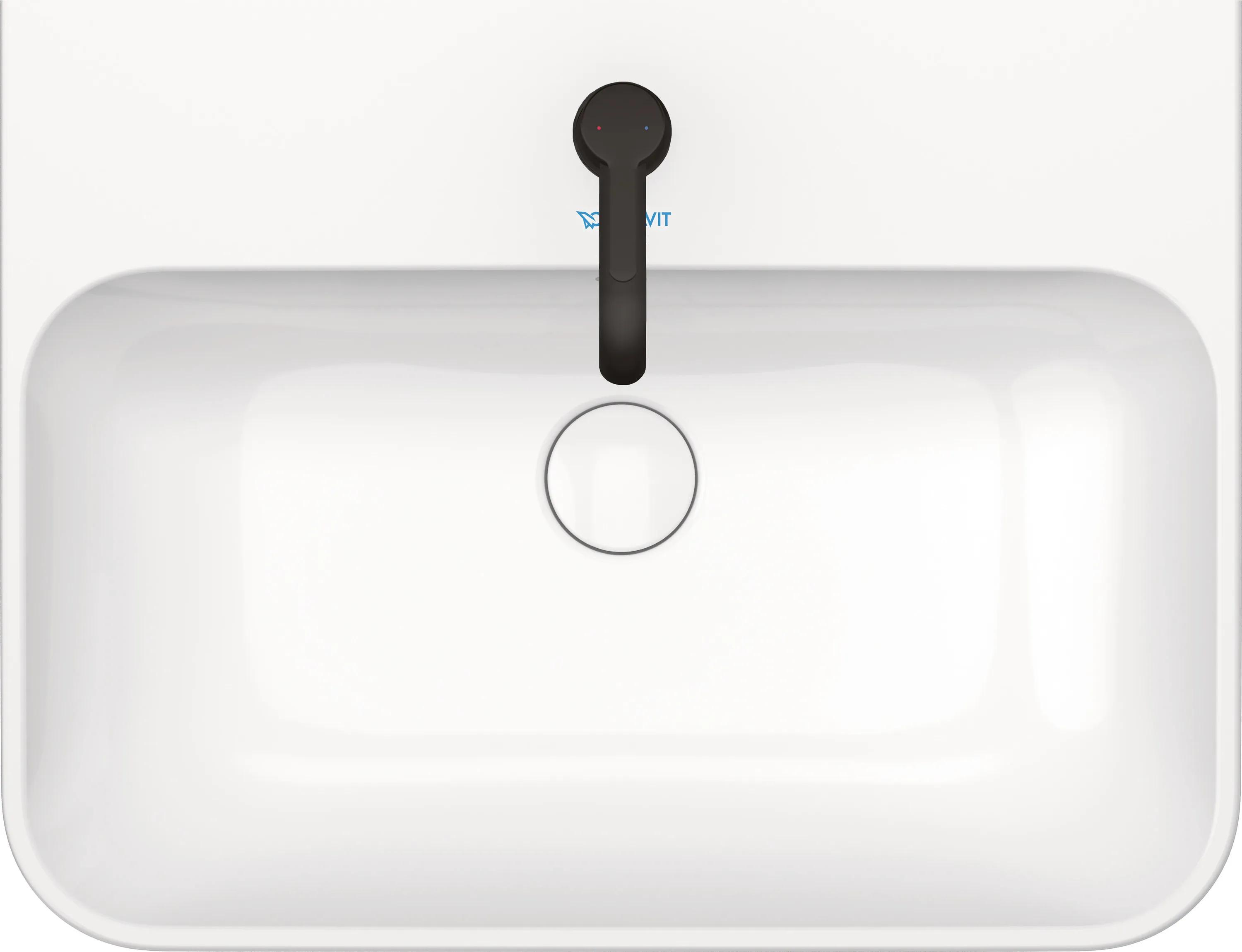 Aufsatzwaschtisch „Happy D.2 Plus“, mit Überlauf, Hahnlochposition mittig Aufsatzwaschtisch „Happy D.2 Plus“, mit Überlauf, Hahnlochposition mittig