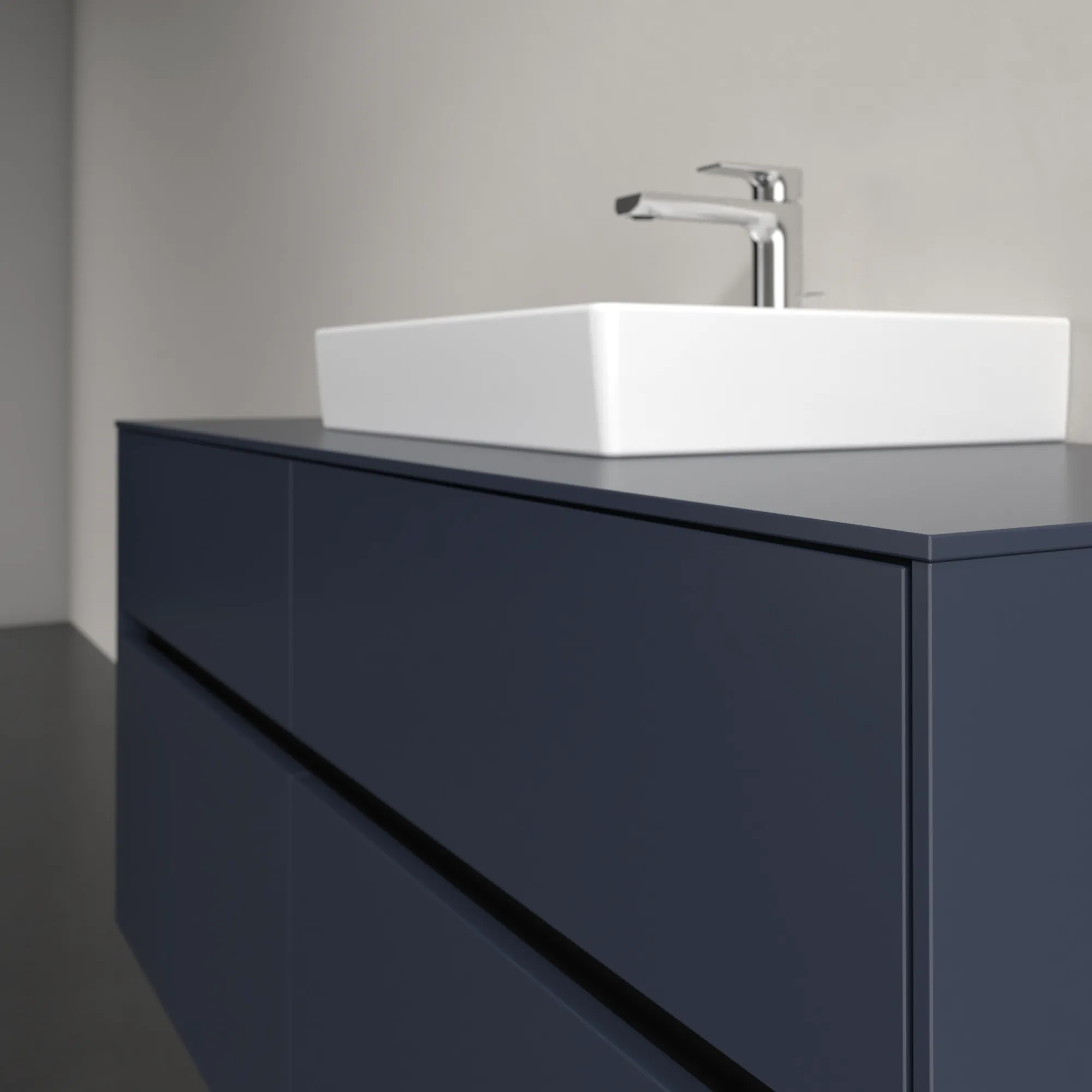 Villeroy & Boch Waschbeckenunterschrank Collaro C070B0 Marine Blue, 1.200 x 548 x 500 mm, mit Beleuchtung und SoftClosing