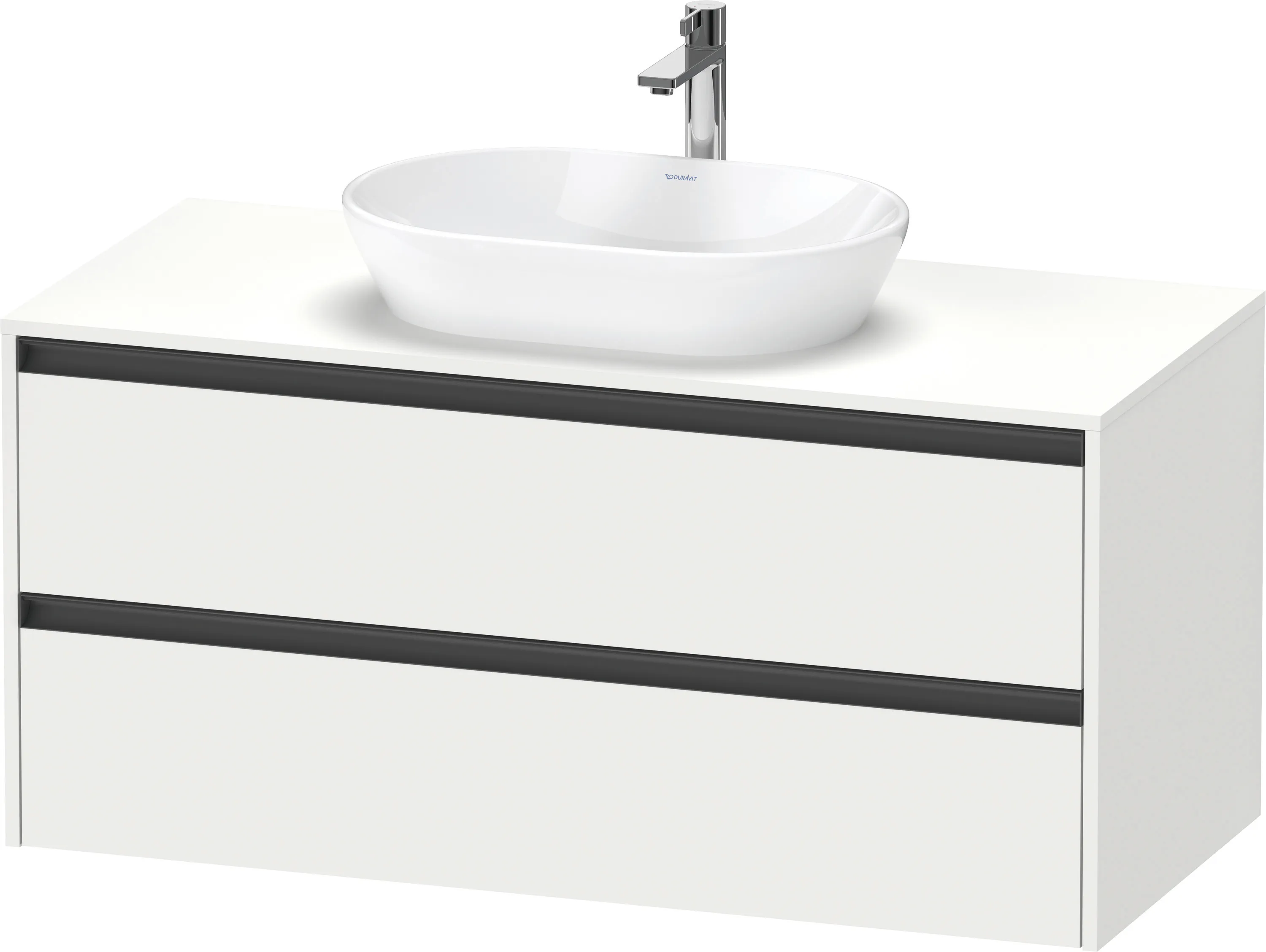 Duravit Waschtischunterschrank wandhängend „Ketho.2“ 120 × 56,8 × 55 cm Weiß Matt