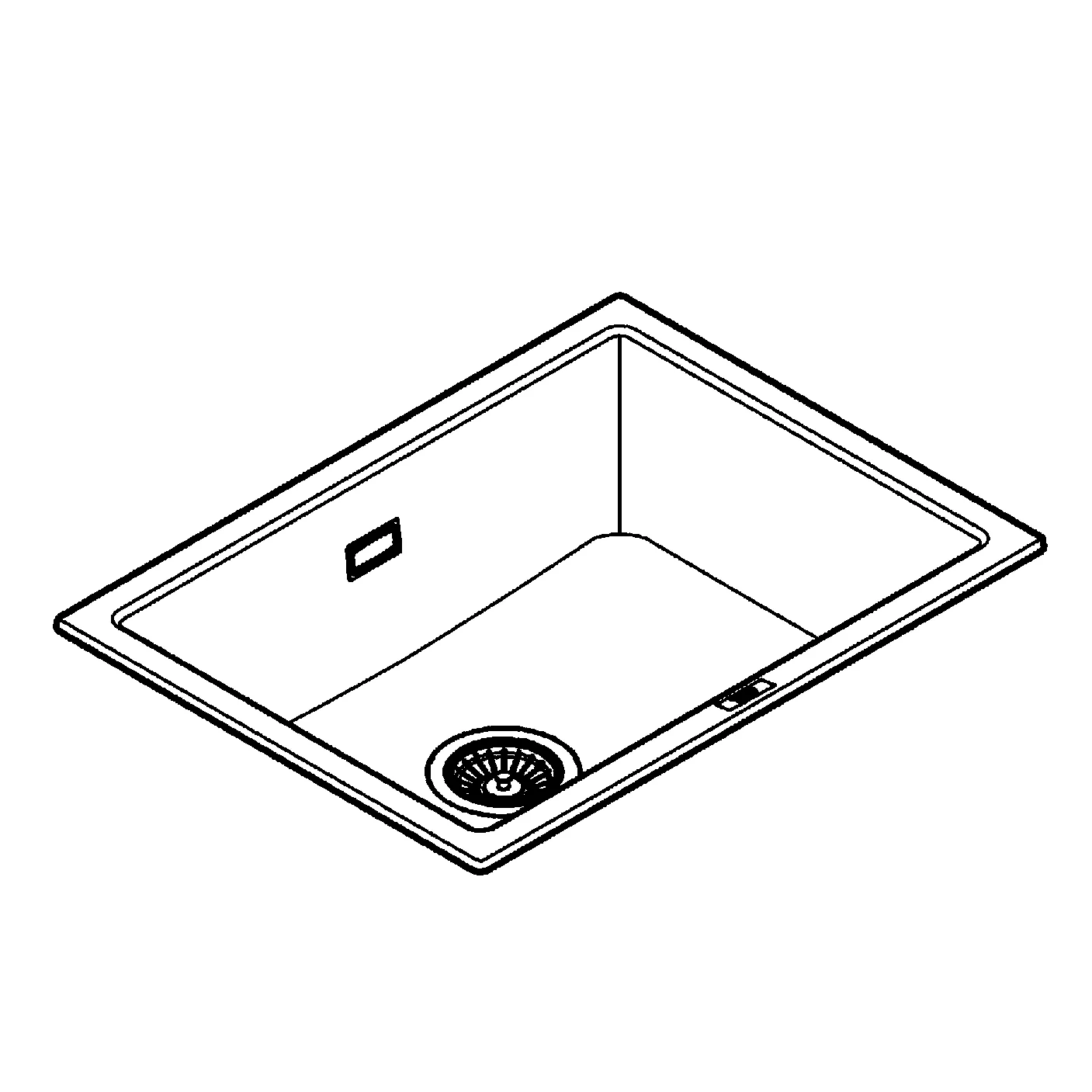 Grohe K700U Kompositspüle, Unterbau, granit schwarz Grohe K700U Kompositspüle, Unterbau, granit schwarz