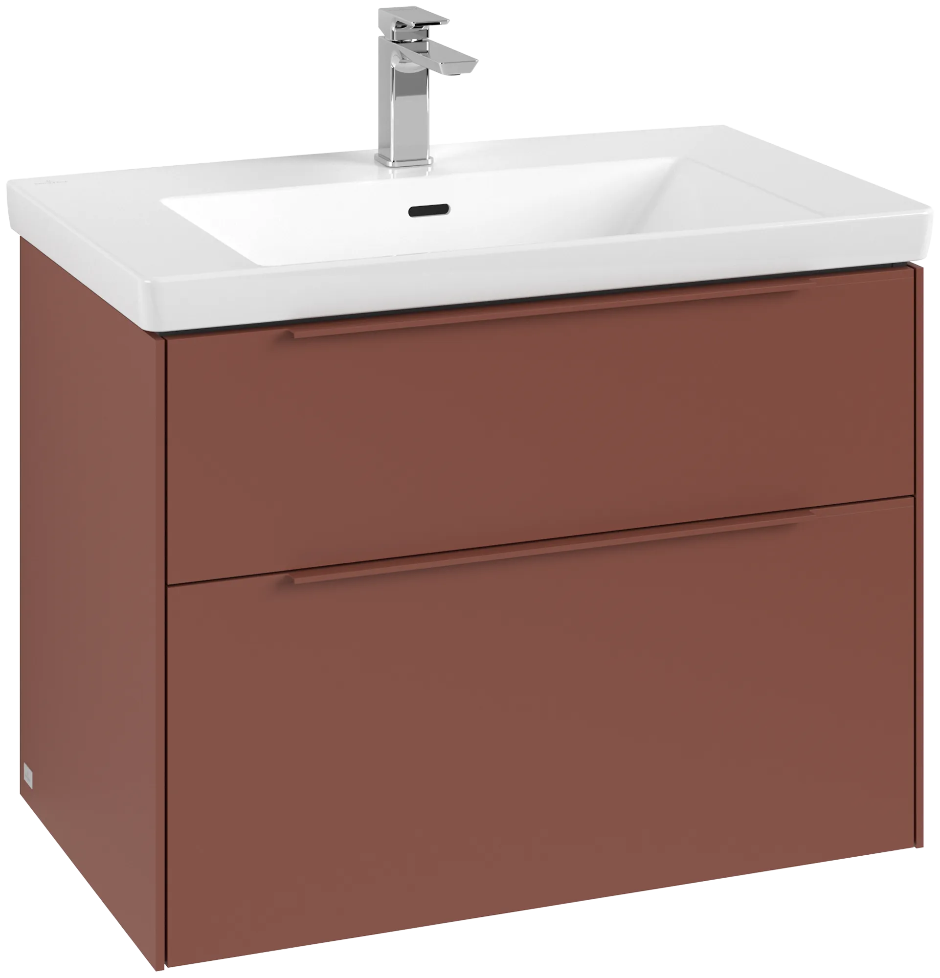 Villeroy & Boch Subway 3.0 Waschbeckenunterschrank C574L2, 772 x 576 x 478 mm, Wine Red