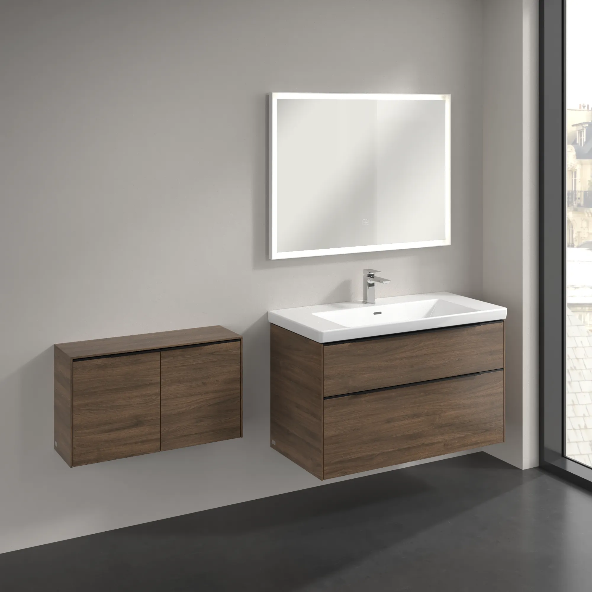 Villeroy & Boch Sideboard Subway 3.0 Arizona Oak, 728x423x240 mm, 2 Türen, SoftClosing, Wandmontage Villeroy & Boch Sideboard Subway 3.0 Arizona Oak, 728x423x240 mm, 2 Türen, SoftClosing, Wandmontage