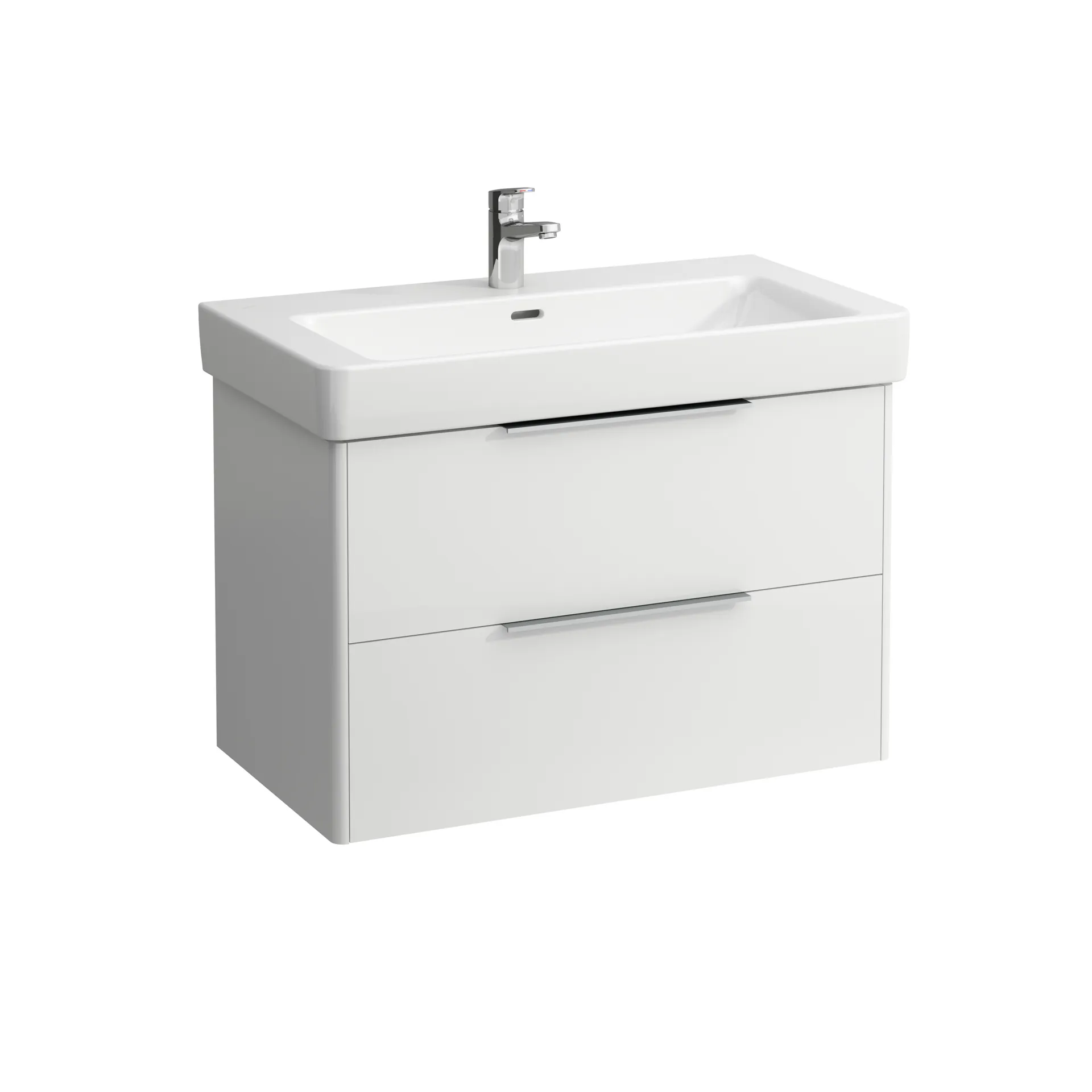 Waschtischunterbau BASE für PRO S 438x809x515 2 Schubladen mit Griff aluminium eloxiert für Waschtisch H813965 weiß matt Waschtischunterbau BASE für PRO S 438x809x515 2 Schubladen mit Griff aluminium eloxiert für Waschtisch H813965 weiß matt