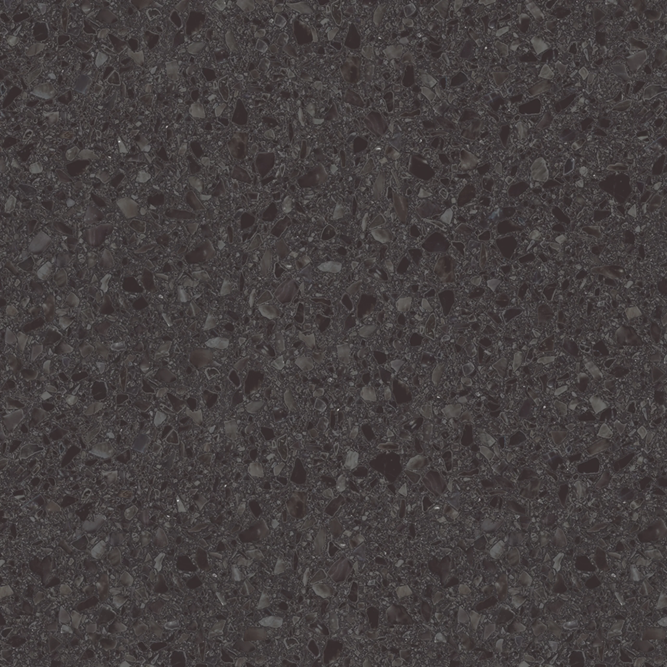 Terrazzo, Anthrazit HSK Wandverkleidung „RenoDeco“ 1000 × 2550 mm Seidenmatt, Terrazzo, Anthrazit