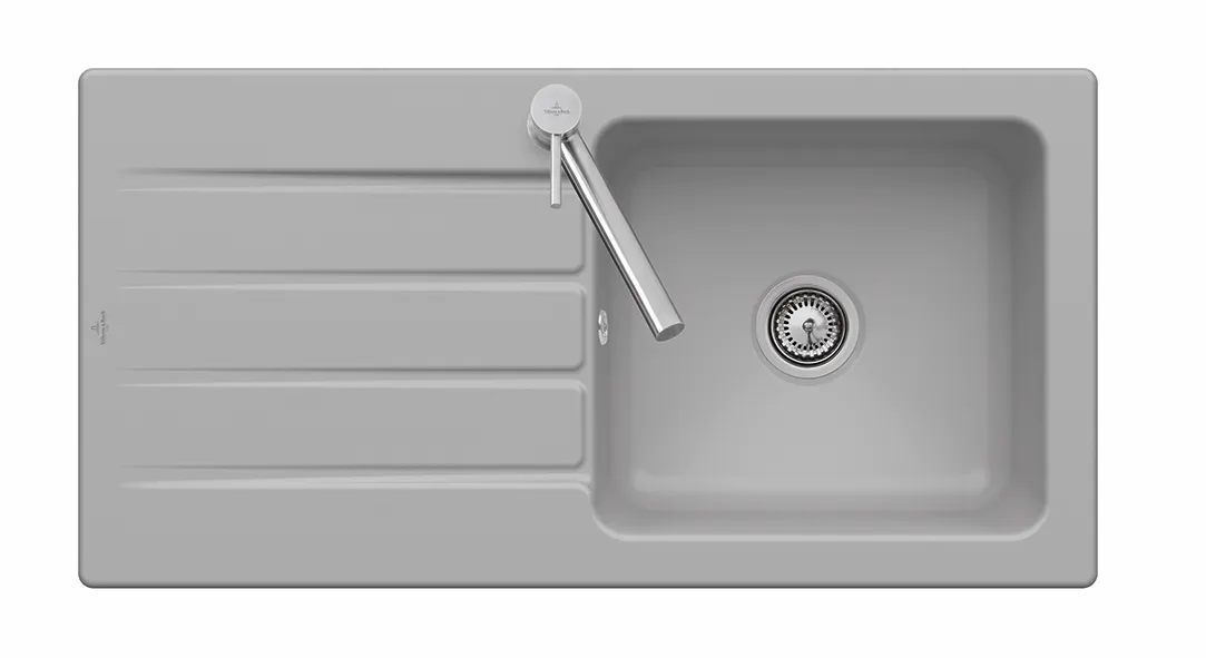 Villeroy & Boch Einbau-Küchenspülbecken „Architectura“ 60 1000 × 510 × 220 mm in Steam Villeroy & Boch Einbau-Küchenspülbecken „Architectura“ 60 1000 × 510 × 220 mm in Steam