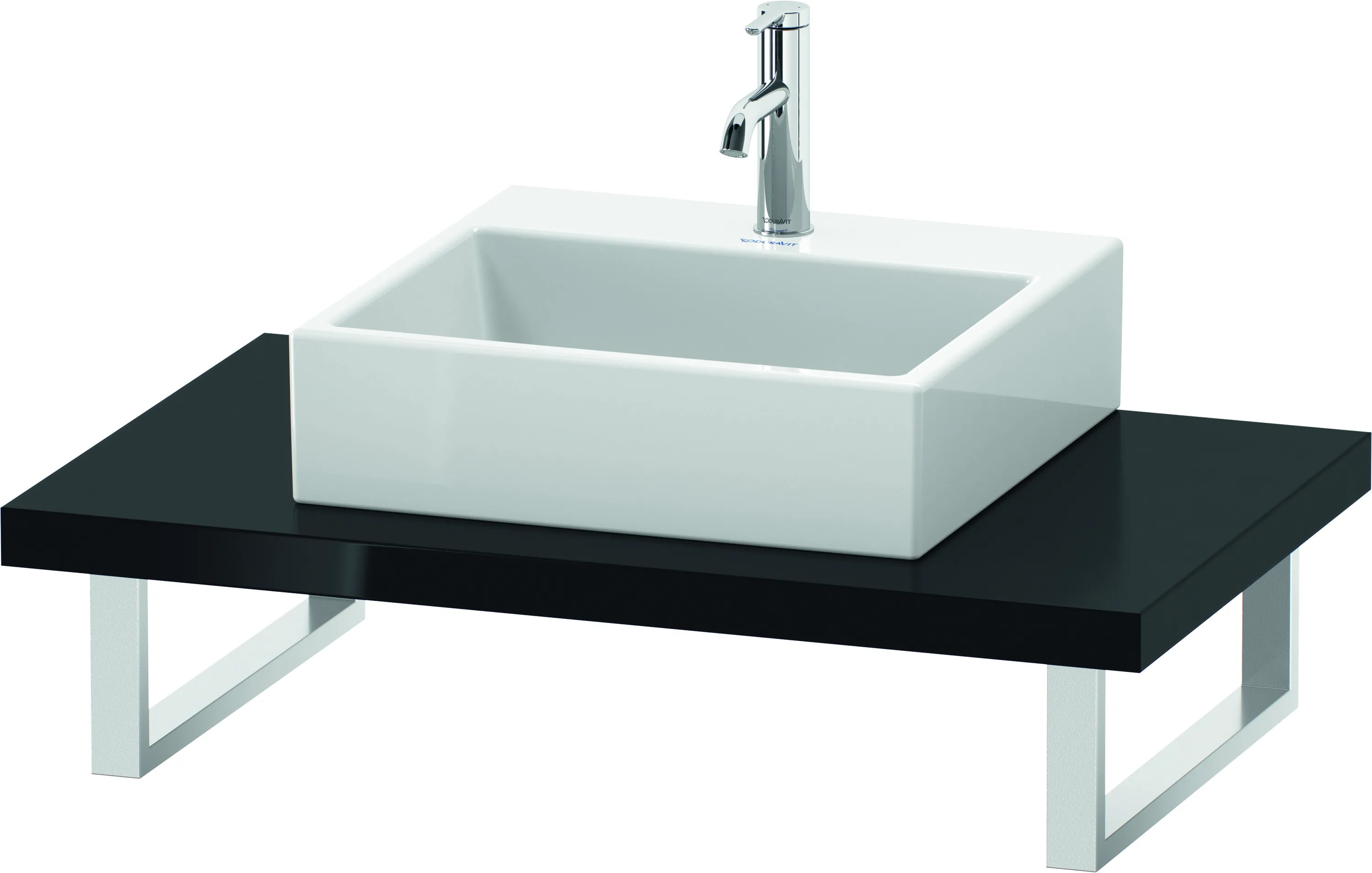 Duravit Konsole „L-Cube“ in Schwarz Hochglanz Duravit Konsole „L-Cube“ in Schwarz Hochglanz