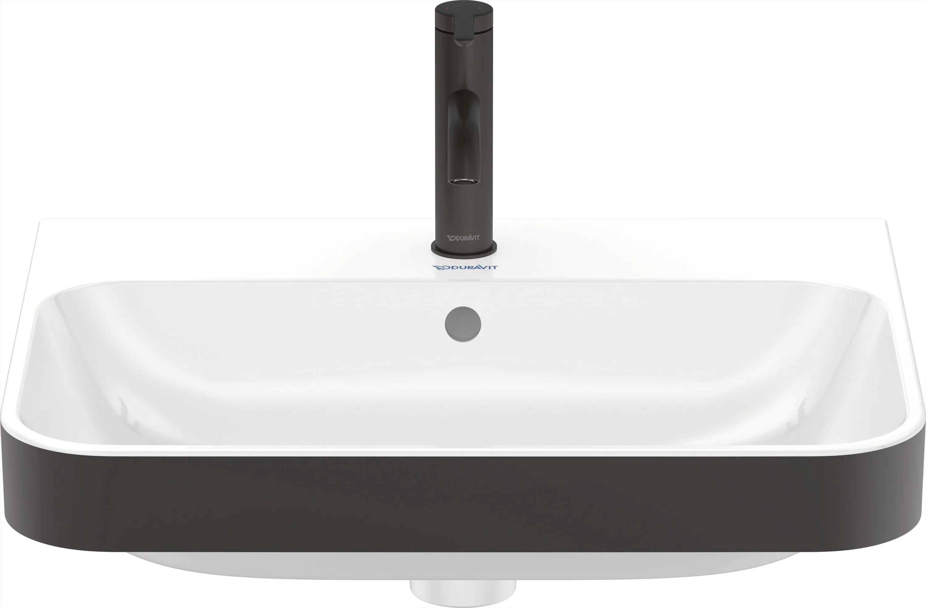 Aufsatzwaschtisch „Happy D.2 Plus“, mit Überlauf, Hahnlochposition mittig Aufsatzwaschtisch „Happy D.2 Plus“, mit Überlauf, Hahnlochposition mittig