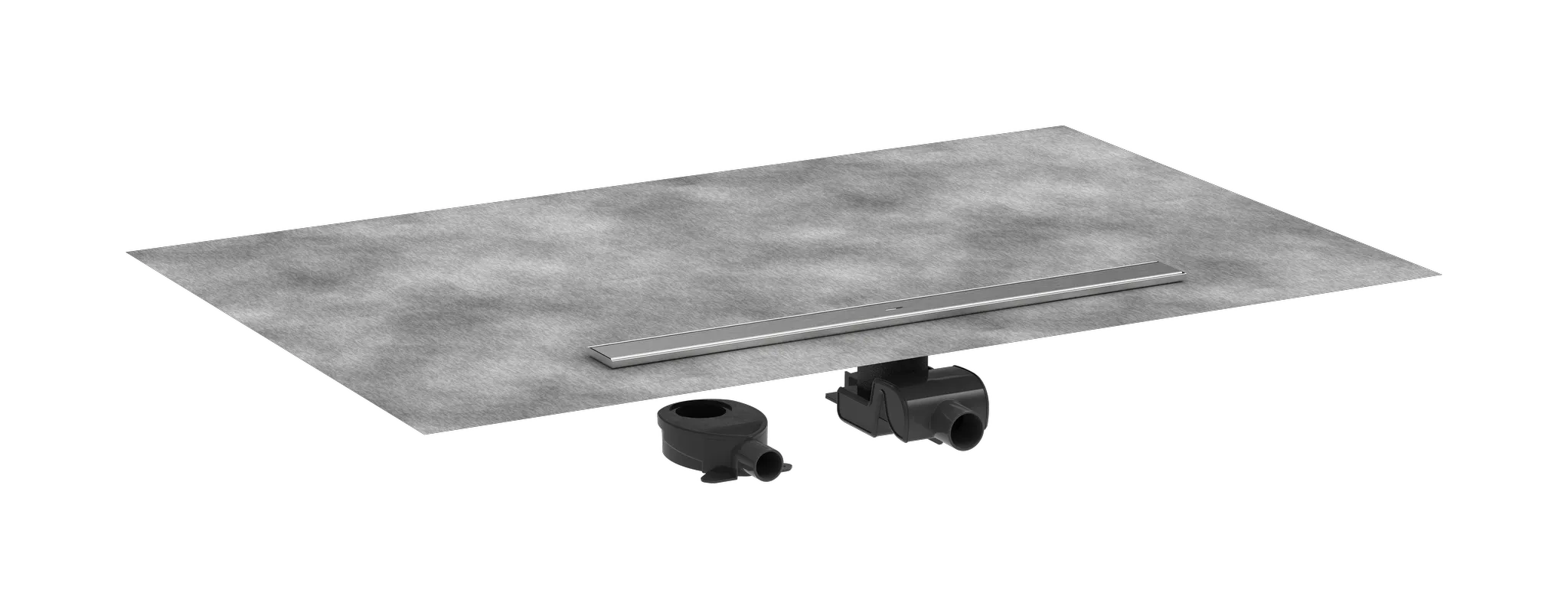 RainDrain Allround Komplettset Duschrinne 800 für Standard-/flache Installation Edelstahl gebürstet RainDrain Allround Komplettset Duschrinne 800 für Standard-/flache Installation Edelstahl gebürstet