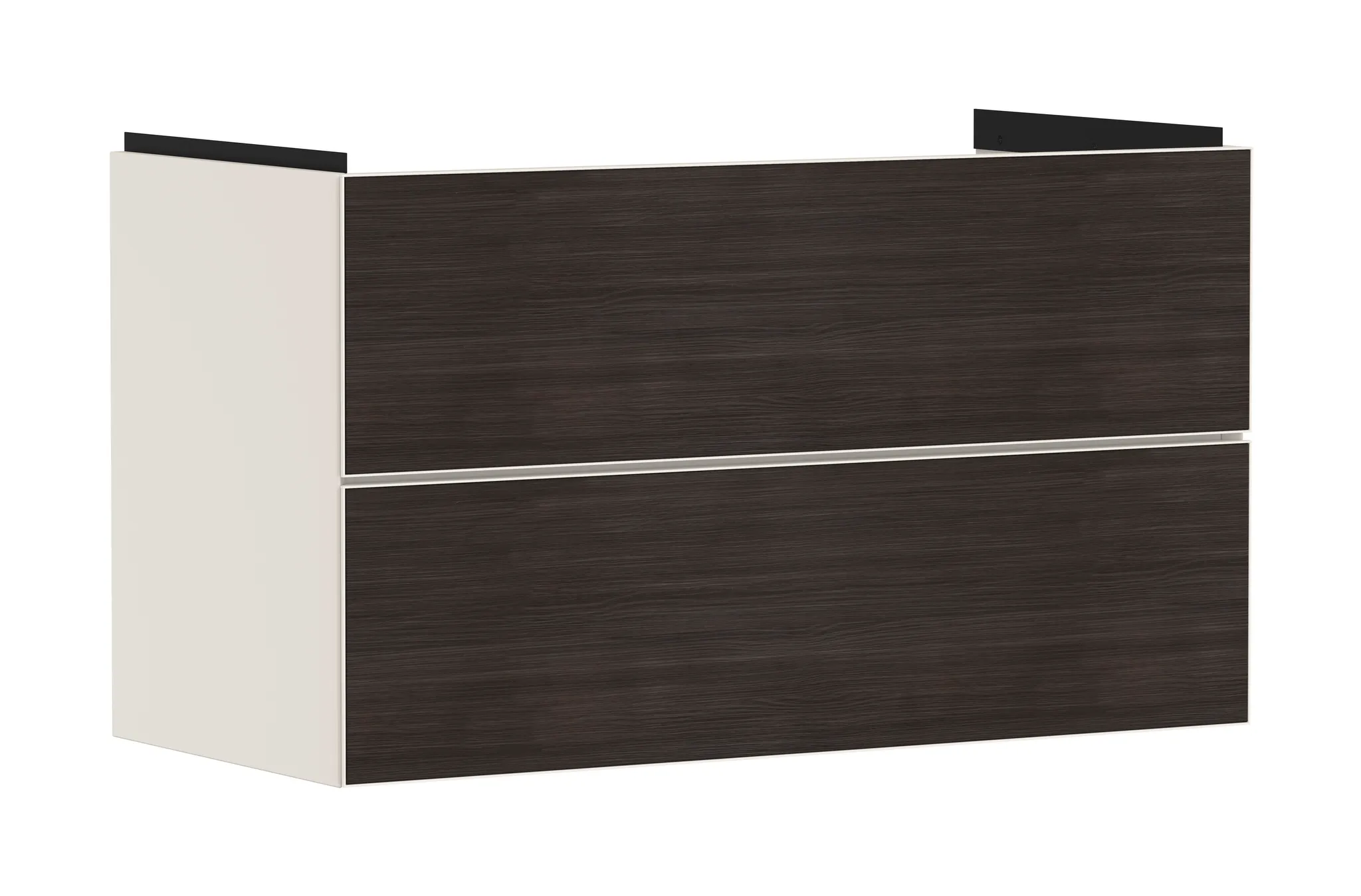 Xevolos E Waschtischunterschrank Sandbeige Matt 980/475 mit 2 Schubkästen für Waschtisch Bronze Struktur