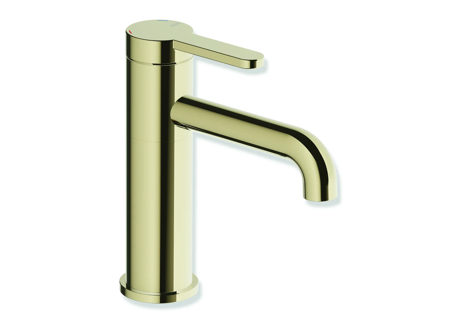 HEWI Einhebel-Waschtischmischer AQ477, PVD beschichtet in Messing glänzend (CK), Höhe 172 mm, Ausladung 130 mm, Durchfluss 5 l/min, Keramikkartusche K-35OP, druckfest bis 35 bar HEWI Einhebel-Waschtischmischer AQ477, PVD beschichtet in Messing glänzend (CK), Höhe 172 mm, Ausladung 130 mm, Durchfluss 5 l/min, Keramikkartusche K-35OP, druckfest bis 35 bar