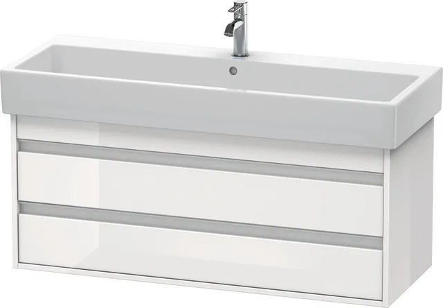 Duravit Waschtischunterschrank wandhängend „Ketho“ 115 × 48 × 44 cm Weiß Hochglanz