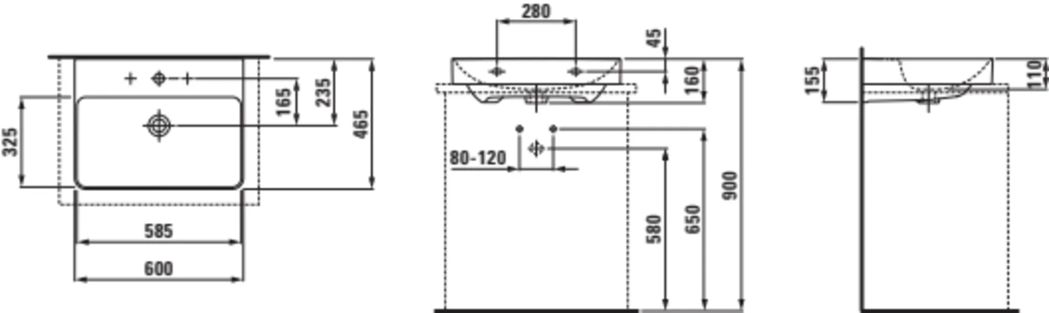 Pro X Aufsatz-WT 81686.3 1HL mÜL 600x465, weiß Pro X Aufsatz-WT 81686.3 1HL mÜL 600x465, weiß