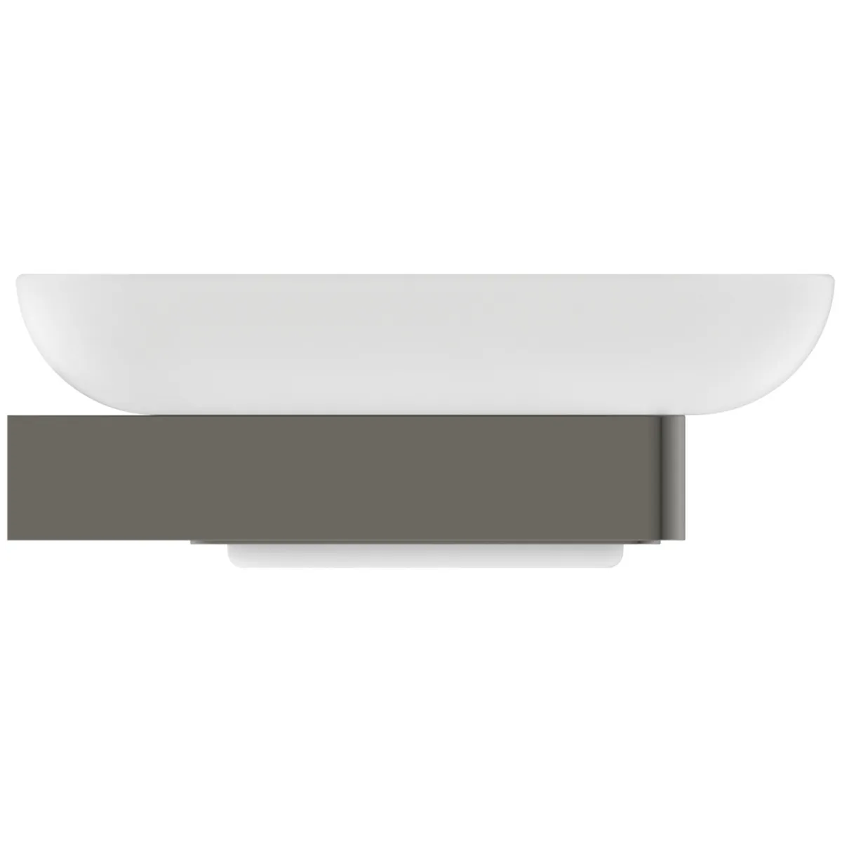 Ideal Standard Conca Cube Seifenschale Magnetic Grey, eckig, herausnehmbar, 105x105x38 mm
