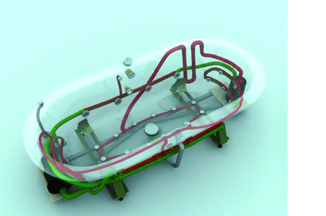 Bette Whirlsystem AirJet Plus Chrom - Luftsprudel- und Wassersystem mit bis zu 12 Boden-, 8 seitlichen Düsen sowie Kopf- und Fußenddüsen für Badewannen