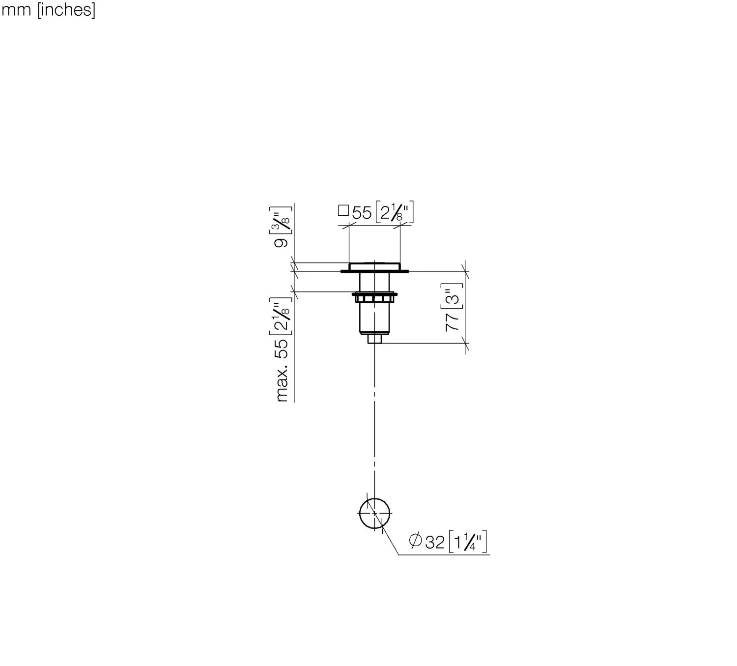 Dornbracht AIR SWITCH Bedienknopf - Chrom Dornbracht AIR SWITCH Bedienknopf - Chrom