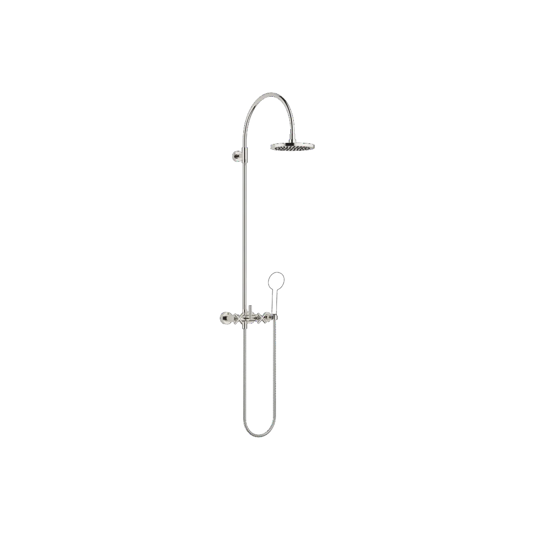 Dornbracht Tara Shower Pipe mit Brausebatterie ohne Handbrause FlowReduce 220 mm - Platin Dornbracht Tara Shower Pipe mit Brausebatterie ohne Handbrause FlowReduce 220 mm - Platin