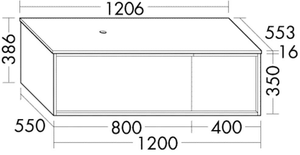 Burgbad Waschtischunterschrank Uomo SHPK121, 553x1206x386 mm, 420 mm tief, 2 Auszüge, inkl. Konsolenplatte mit Beckenausschnitt Burgbad Waschtischunterschrank Uomo SHPK121, 553x1206x386 mm, 420 mm tief, 2 Auszüge, inkl. Konsolenplatte mit Beckenausschnitt