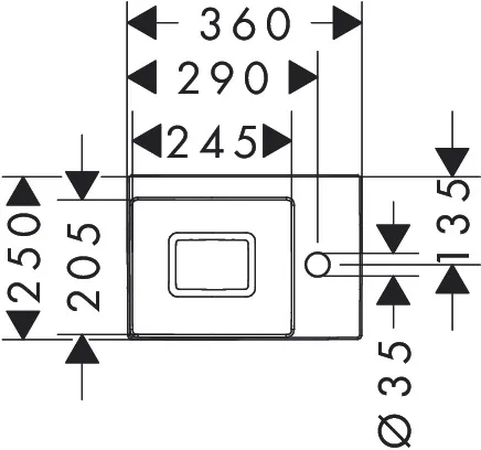 Xevolos E Handwaschbecken 360/250 mit Hahnloch rechts ohne Überlauf, SmartClean Weiß Xevolos E Handwaschbecken 360/250 mit Hahnloch rechts ohne Überlauf, SmartClean Weiß