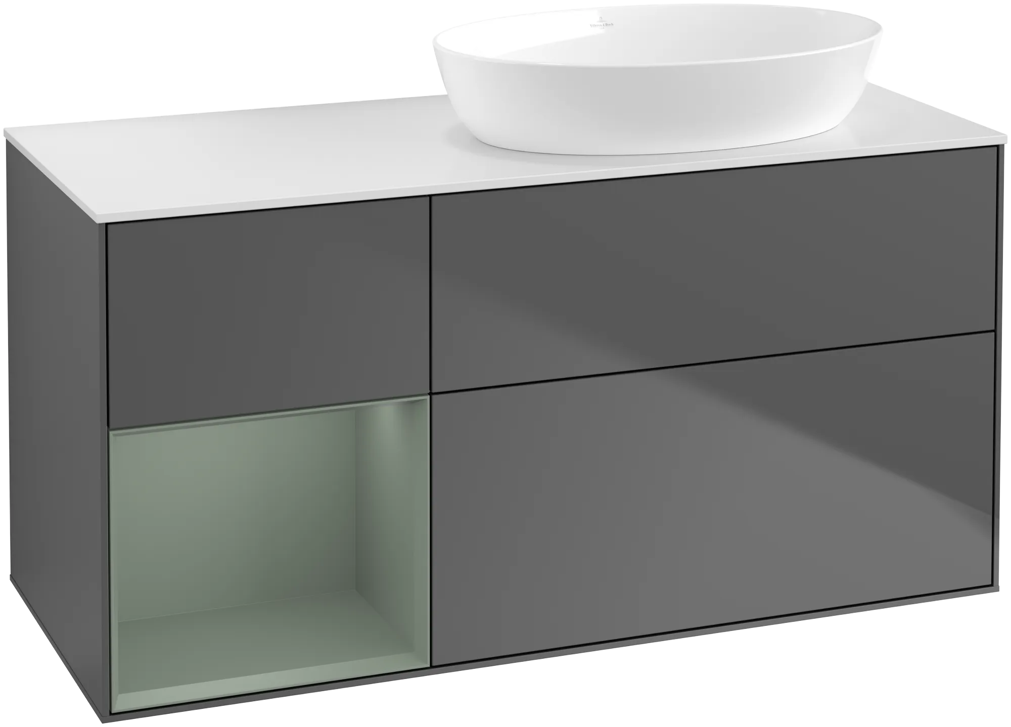 Villeroy & Boch Finion Waschbeckenunterschrank FA4, 1200x603x501mm, anthrazit matt lackiert
