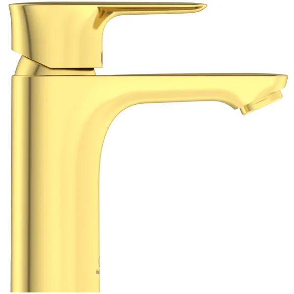 Waschtischarmatur Connect Air, 5 l/min., ohne Ablaufgarnitur, Ausladung 112mm, Brushed Gold Waschtischarmatur Connect Air, 5 l/min., ohne Ablaufgarnitur, Ausladung 112mm, Brushed Gold