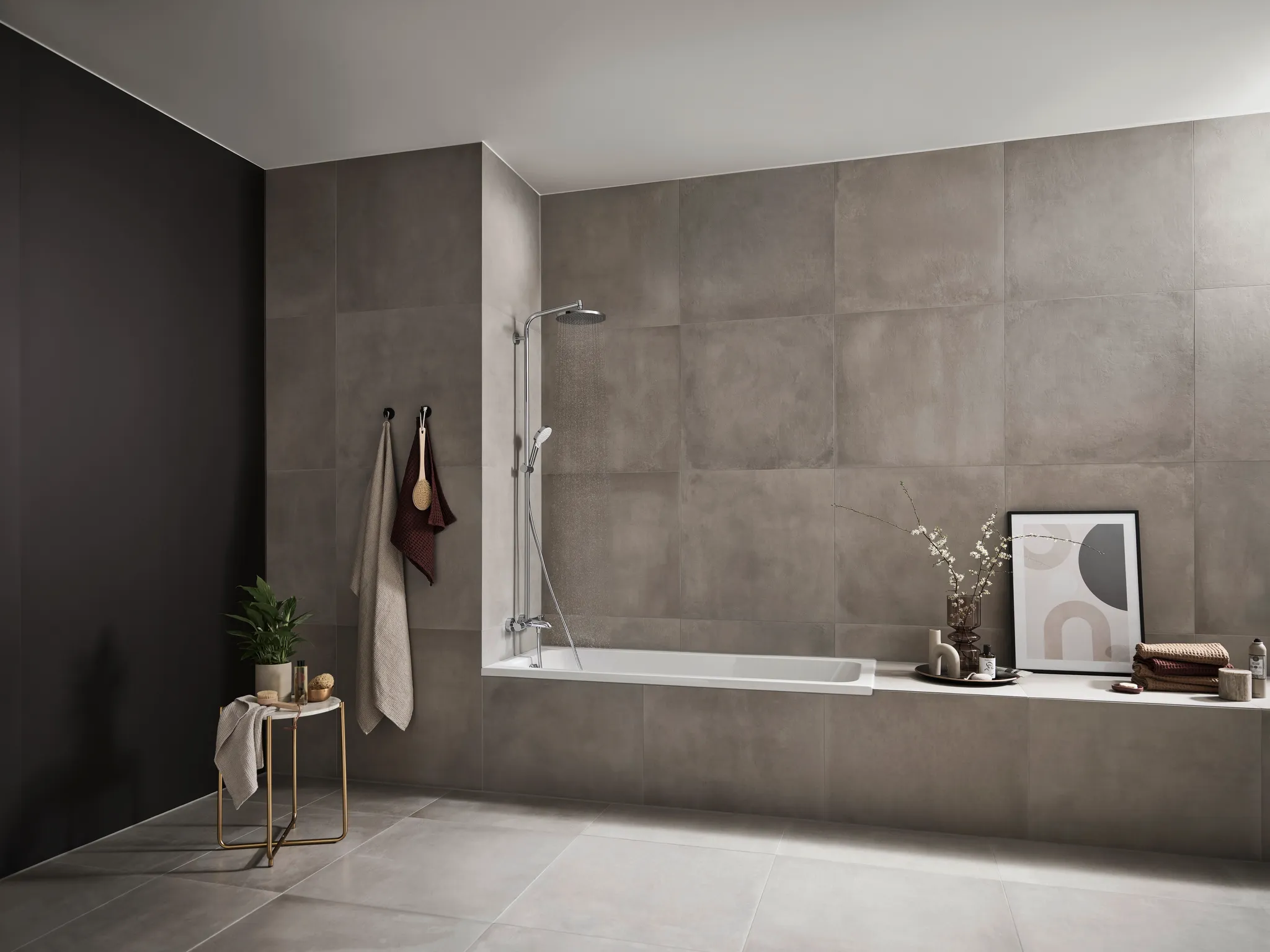 Showerpipe Crometta S 240 für Wanne chrom mit Thermostat