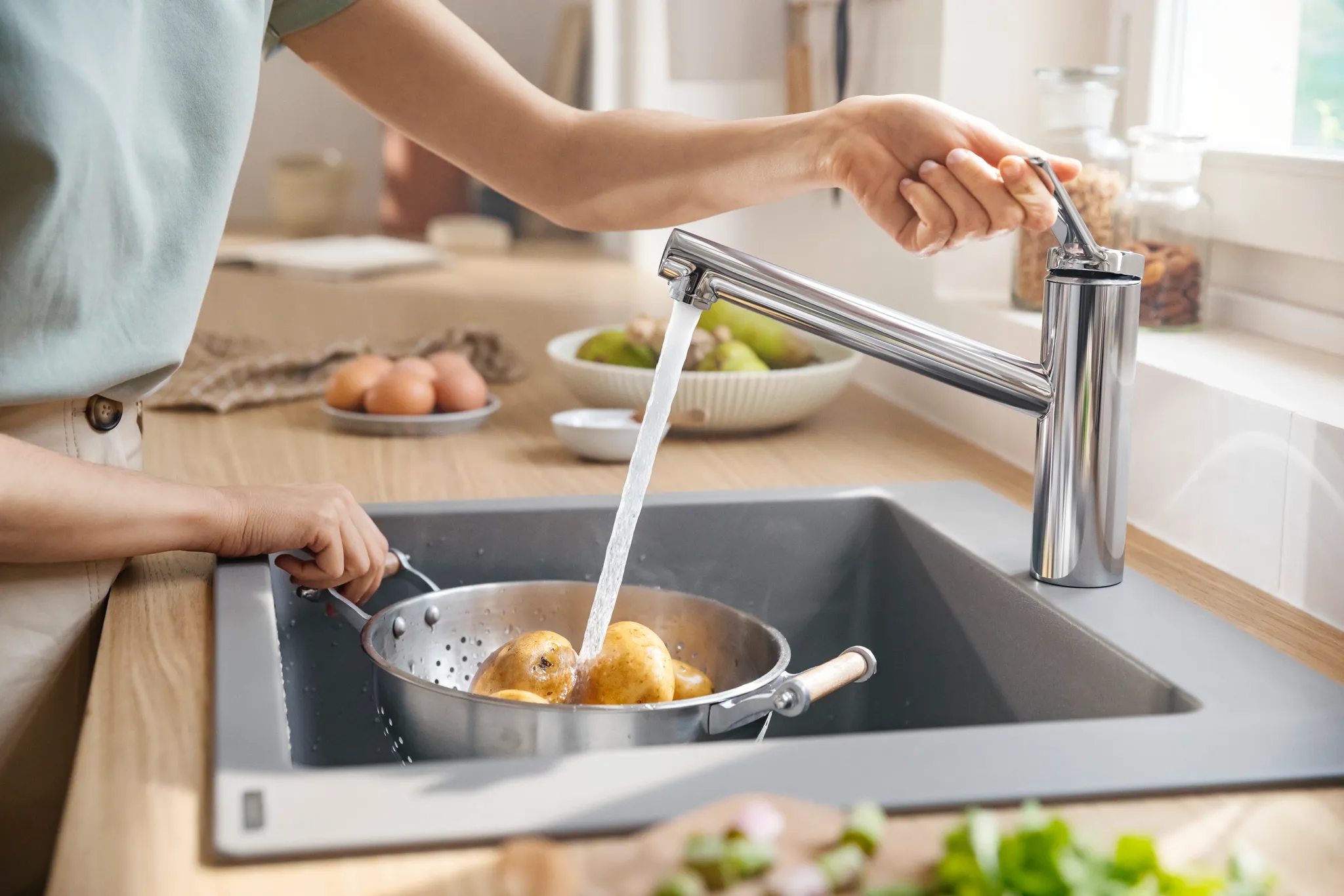 Spültischmischer 150 Zesis M33 EcoSmart 1jet chrom