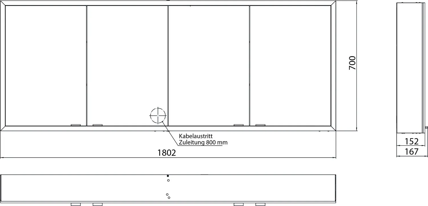 emco Spiegelschrank „prime“ Facelift 180,2 × 70 × 16,7 cm