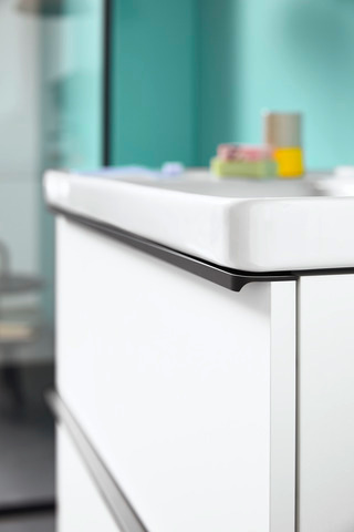 Wandwaschtisch „D-Neo“, mit Überlauf, Hahnlochposition mittig