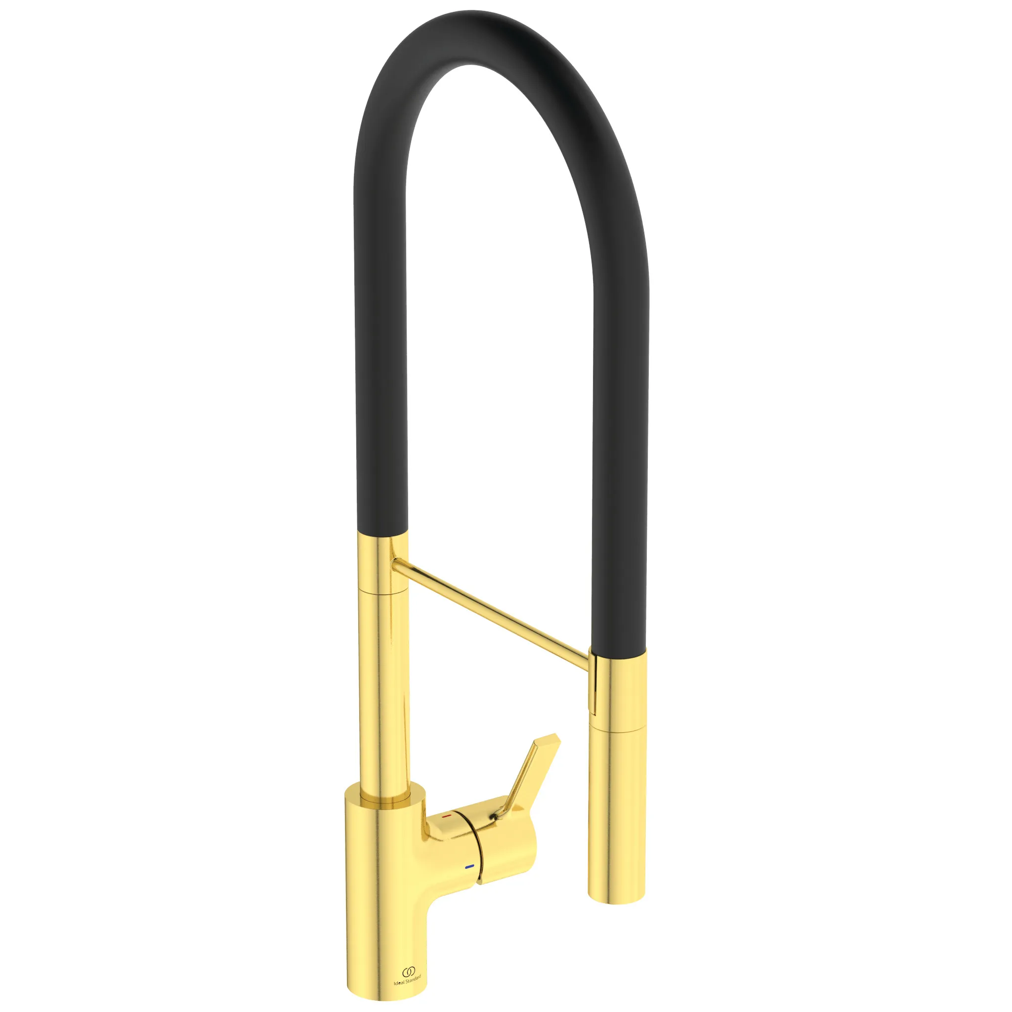 Küchenarmatur Gusto Ausladung 225mm Semi-Pro 2-Funktionsbrause Höhe 604mm Brushed Gold Küchenarmatur Gusto Ausladung 225mm Semi-Pro 2-Funktionsbrause Höhe 604mm Brushed Gold