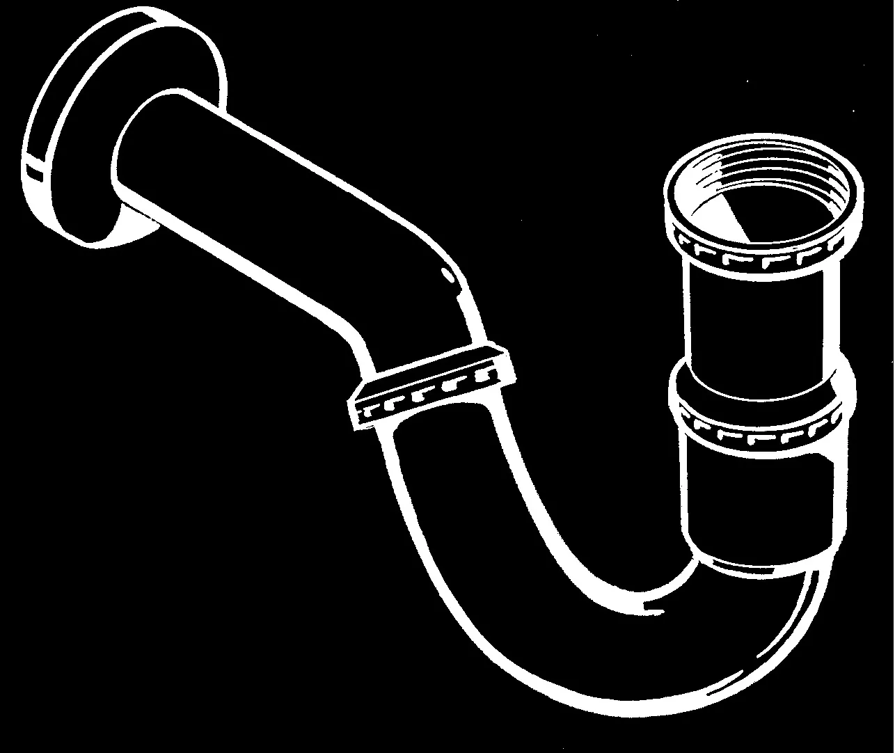 Bidet Röhrensifon DN32 chrom