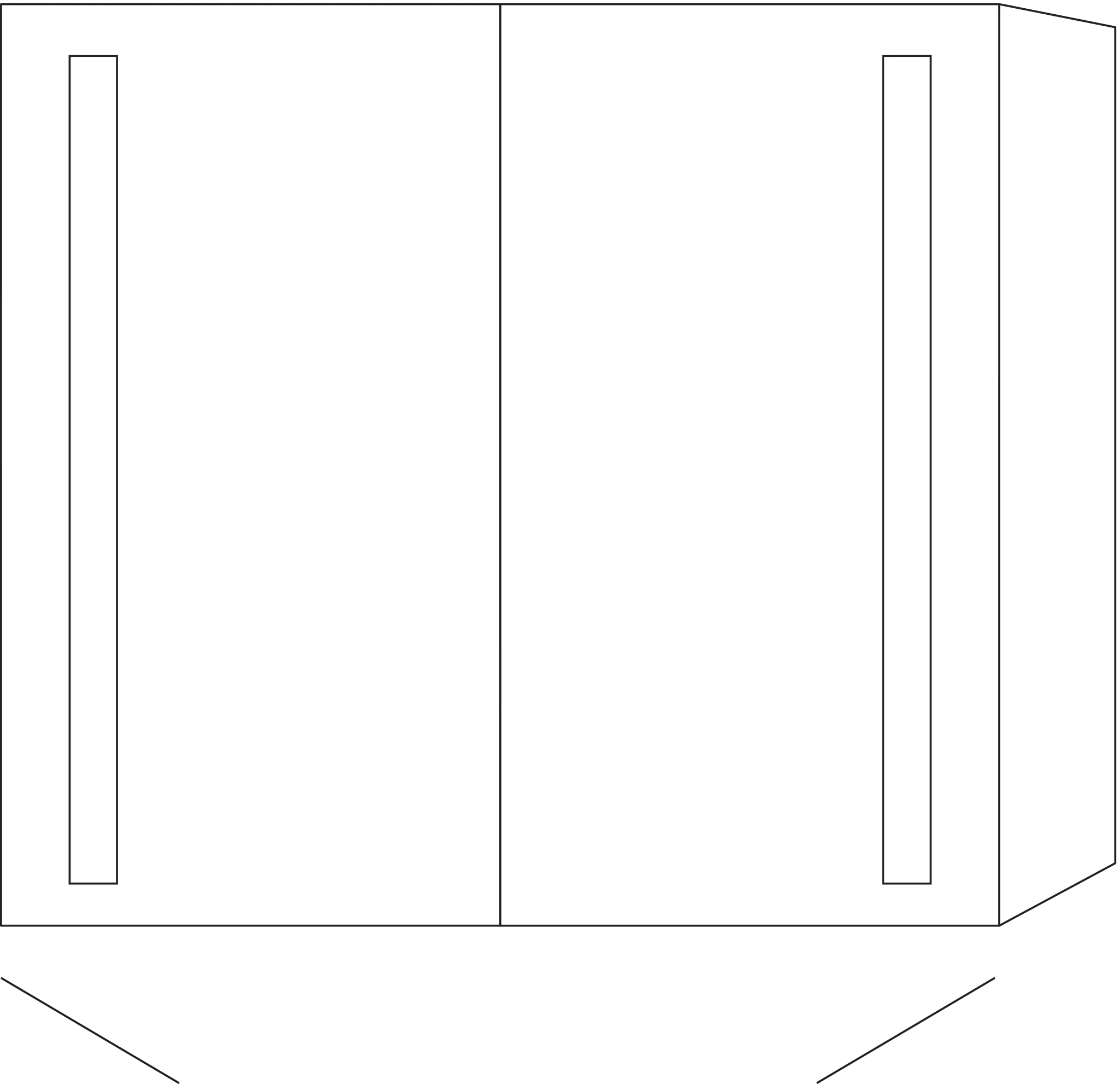 Sanipa Spiegelschrank „Alex“ 80 × 75 × 17,2 cm