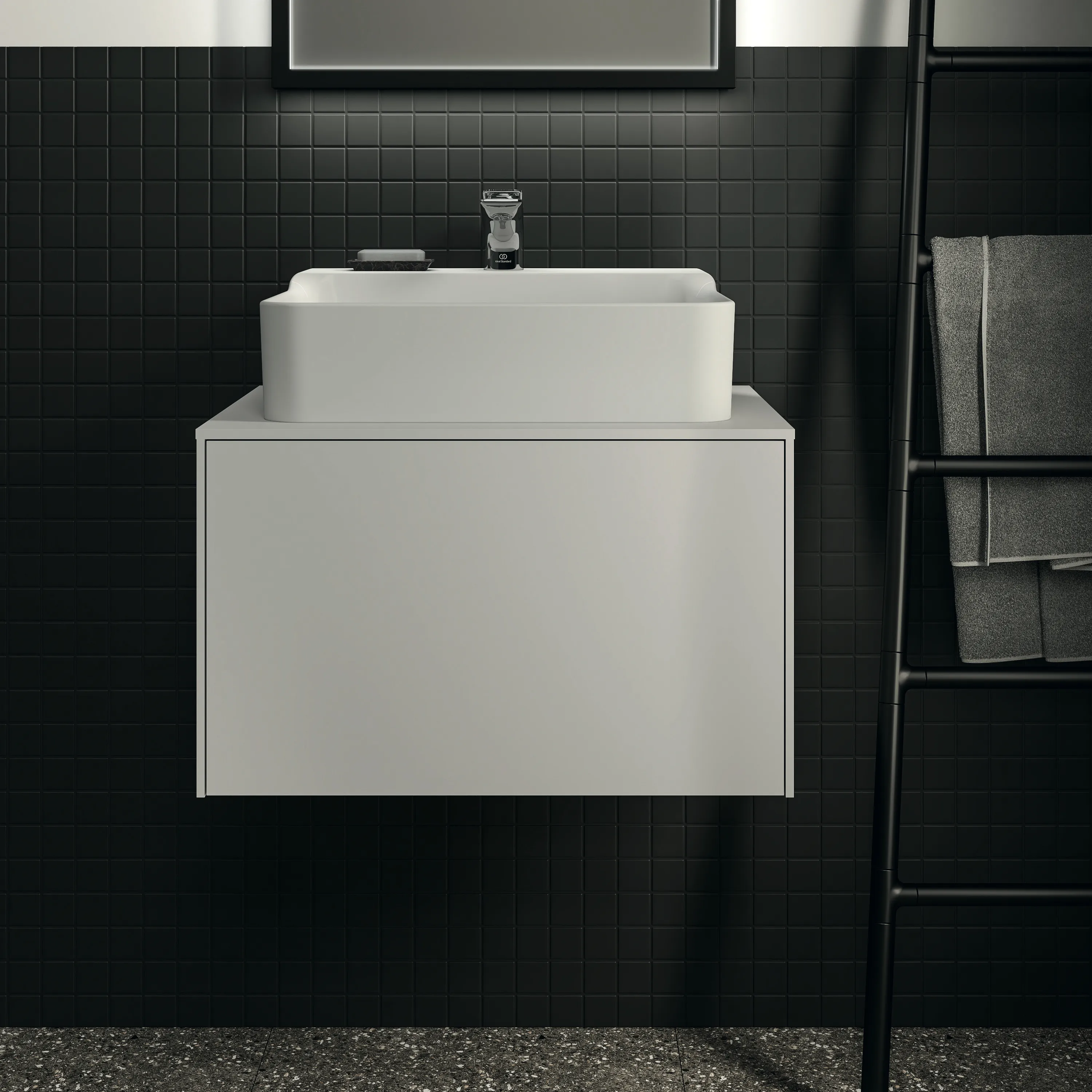 Ideal Standard Waschtischunterschrank Conca, 602x505x370mm, Weiß Ideal Standard Waschtischunterschrank Conca, 602x505x370mm, Weiß