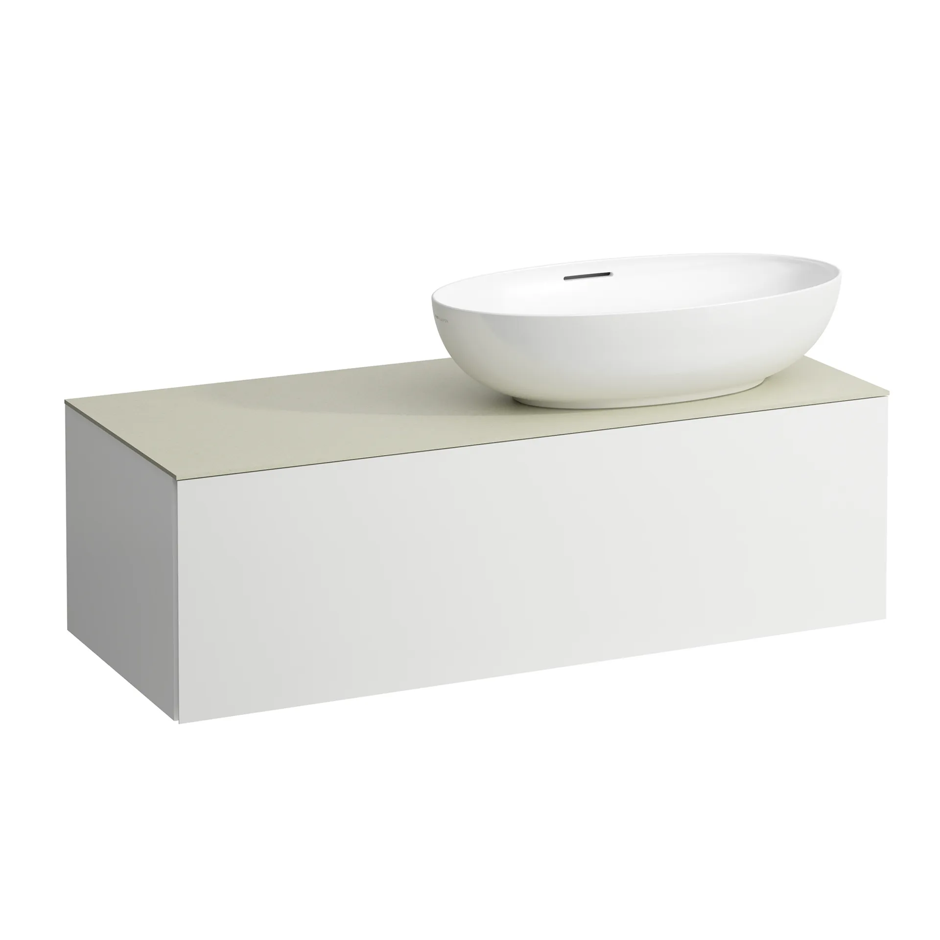 Schubladenelement (Waschtischunterbau+Waschtischplatte) ILBAGNOALESSI 500x1200x370 1 Schublade integrierte versteckte Griffe seitlich Vollauszug Soft-Close Ausschnitt rechts Calce Avorio Top passend zu Waschtisch H818975/6 H818977/8 Weiß matt Schubladenelement (Waschtischunterbau+Waschtischplatte) ILBAGNOALESSI 500x1200x370 1 Schublade integrierte versteckte Griffe seitlich Vollauszug Soft-Close Ausschnitt rechts Calce Avorio Top passend zu Waschtisch H818975/6 H818977/8 Weiß matt