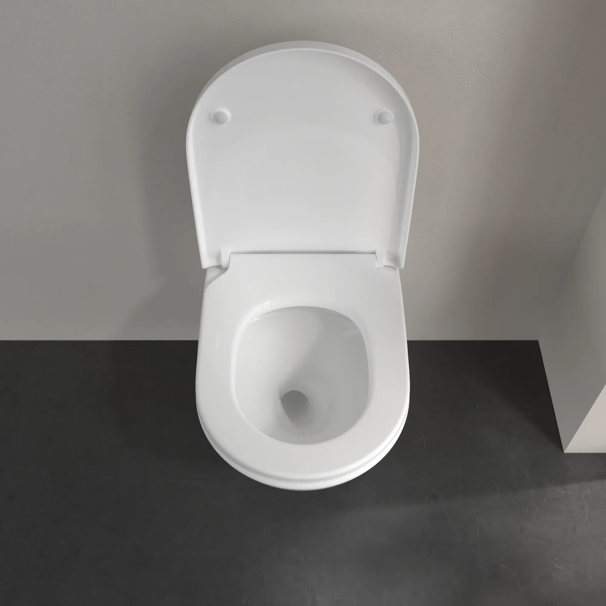 Wand-Tiefspül-WC „Subway 3.0“ 37 × 36 × 56 × 56 cm in Weiß Alpin, ohne Spülrand, Abgang waagerecht