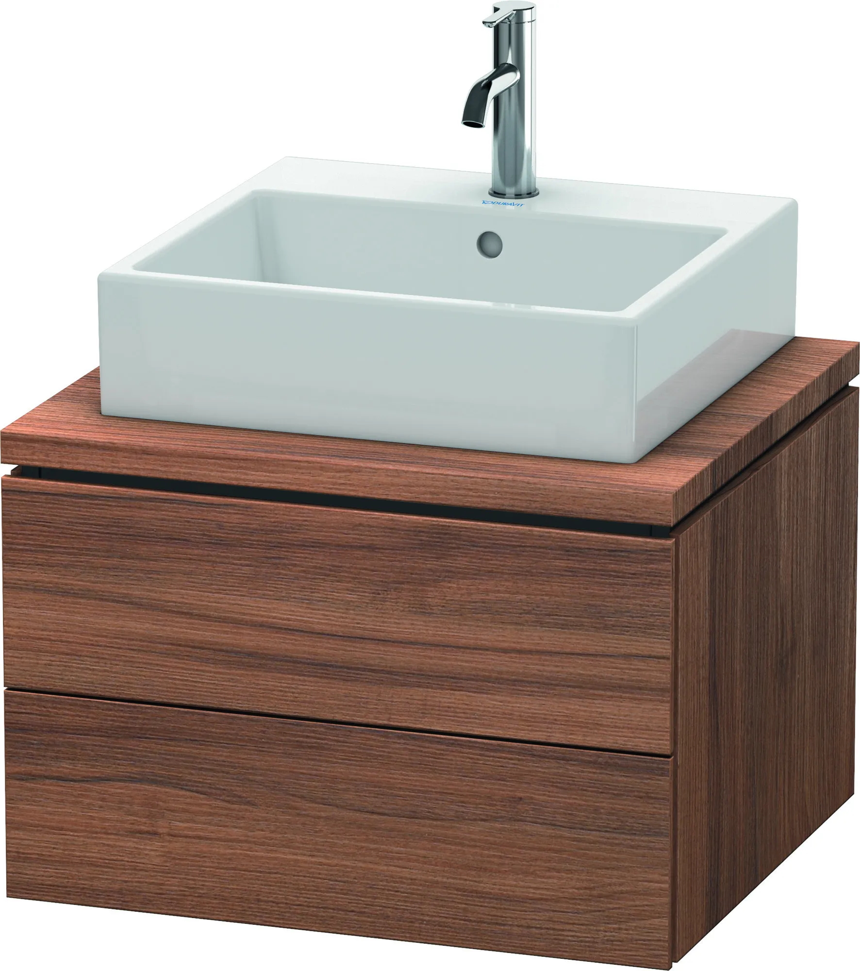 Duravit Waschtischunterschrank wandhängend „L-Cube“ 62 × 40 × 54,7 cm Nussbaum Natur Duravit Waschtischunterschrank wandhängend „L-Cube“ 62 × 40 × 54,7 cm Nussbaum Natur