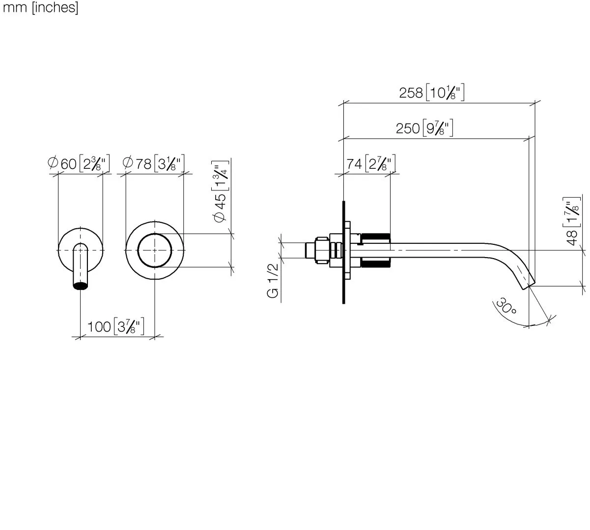 Dornbracht META PURE Waschtisch-Wand-Einhebelmischer ohne Ablaufgarnitur META 36861664 Schwarz matt SONDERANGEBOT Dornbracht META PURE Waschtisch-Wand-Einhebelmischer ohne Ablaufgarnitur META 36861664 Schwarz matt SONDERANGEBOT