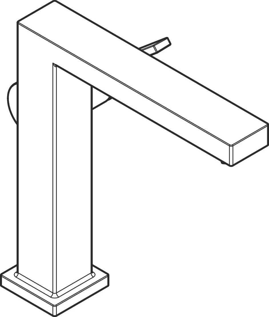 Hansgrohe Tecturis E Einhebel-Waschtischmischer 150 Fine CoolStart mit Push-Open Ablaufgarnitur, Chrom